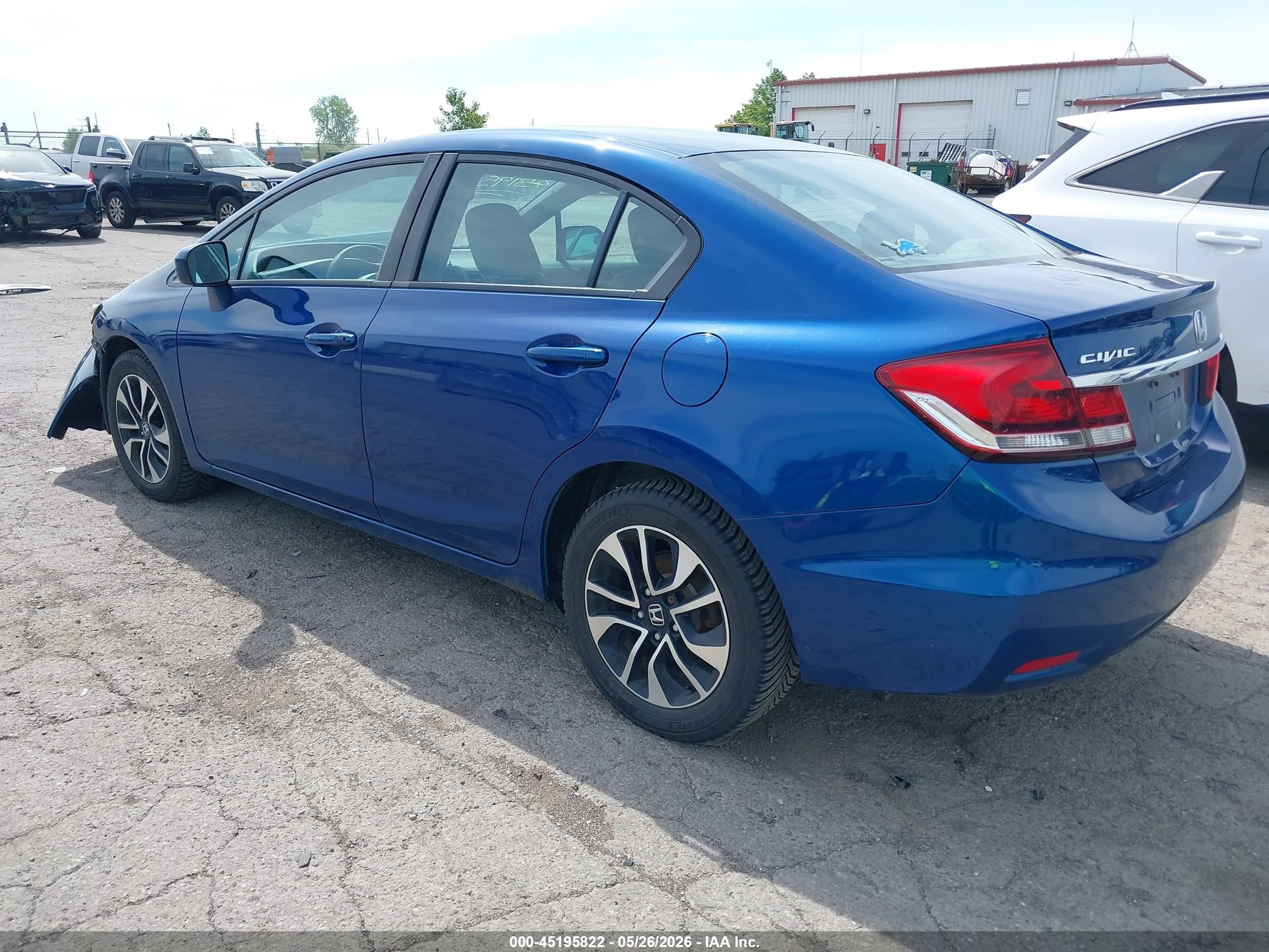2014 Honda Civic Ex Blue vin: 19XFB2F88EE038944