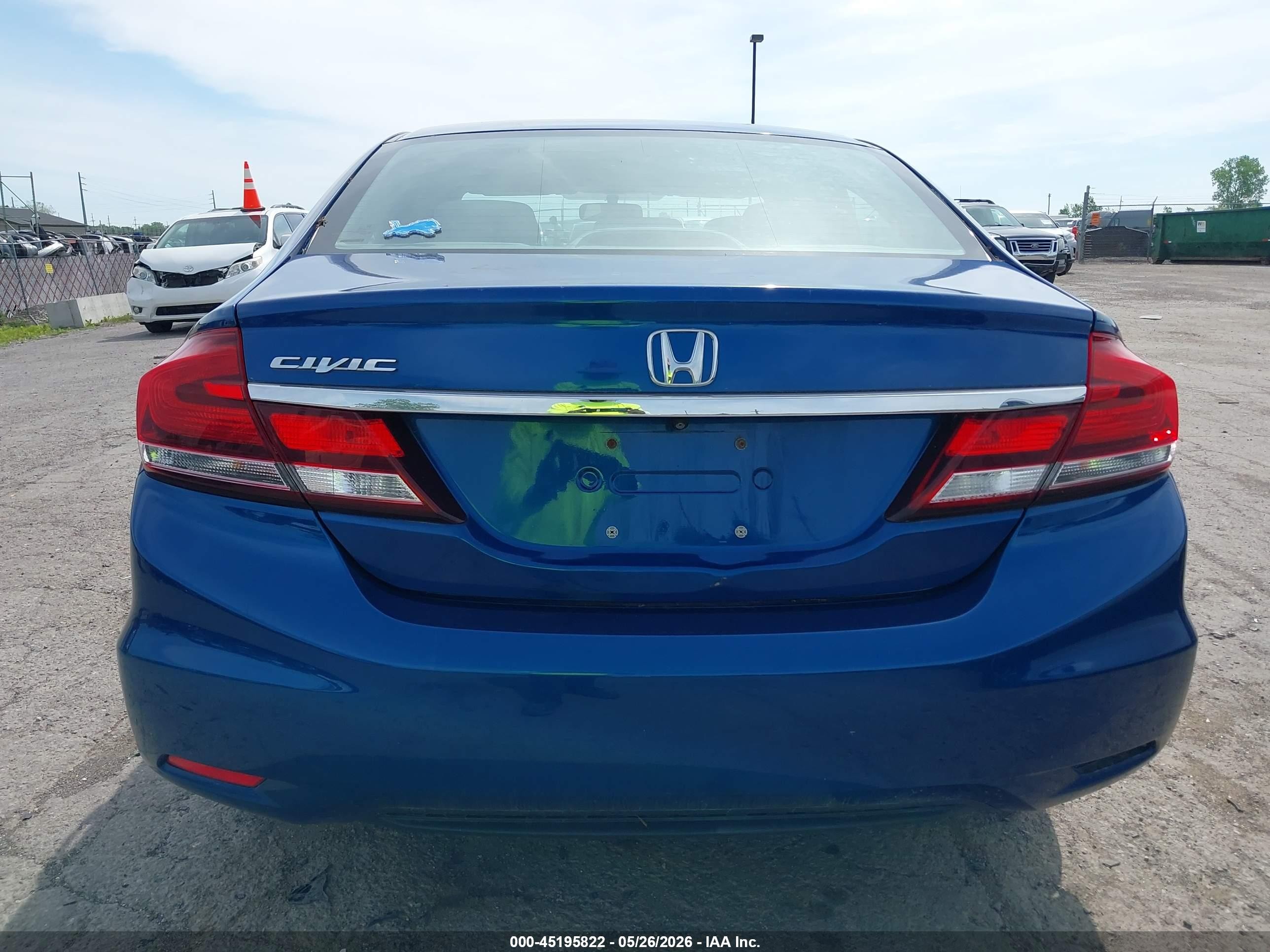 2014 Honda Civic Ex Blue vin: 19XFB2F88EE038944