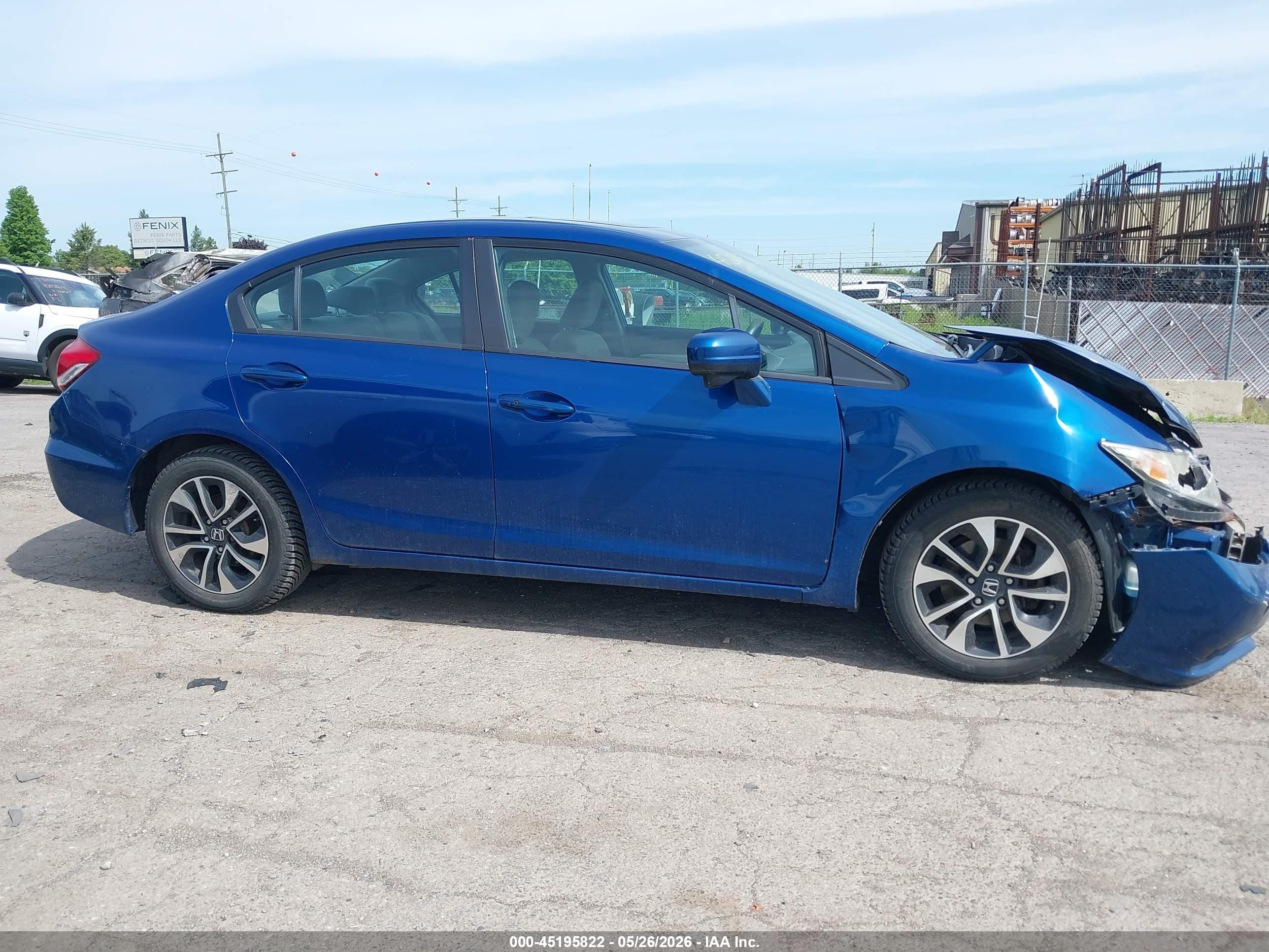 2014 Honda Civic Ex Blue vin: 19XFB2F88EE038944