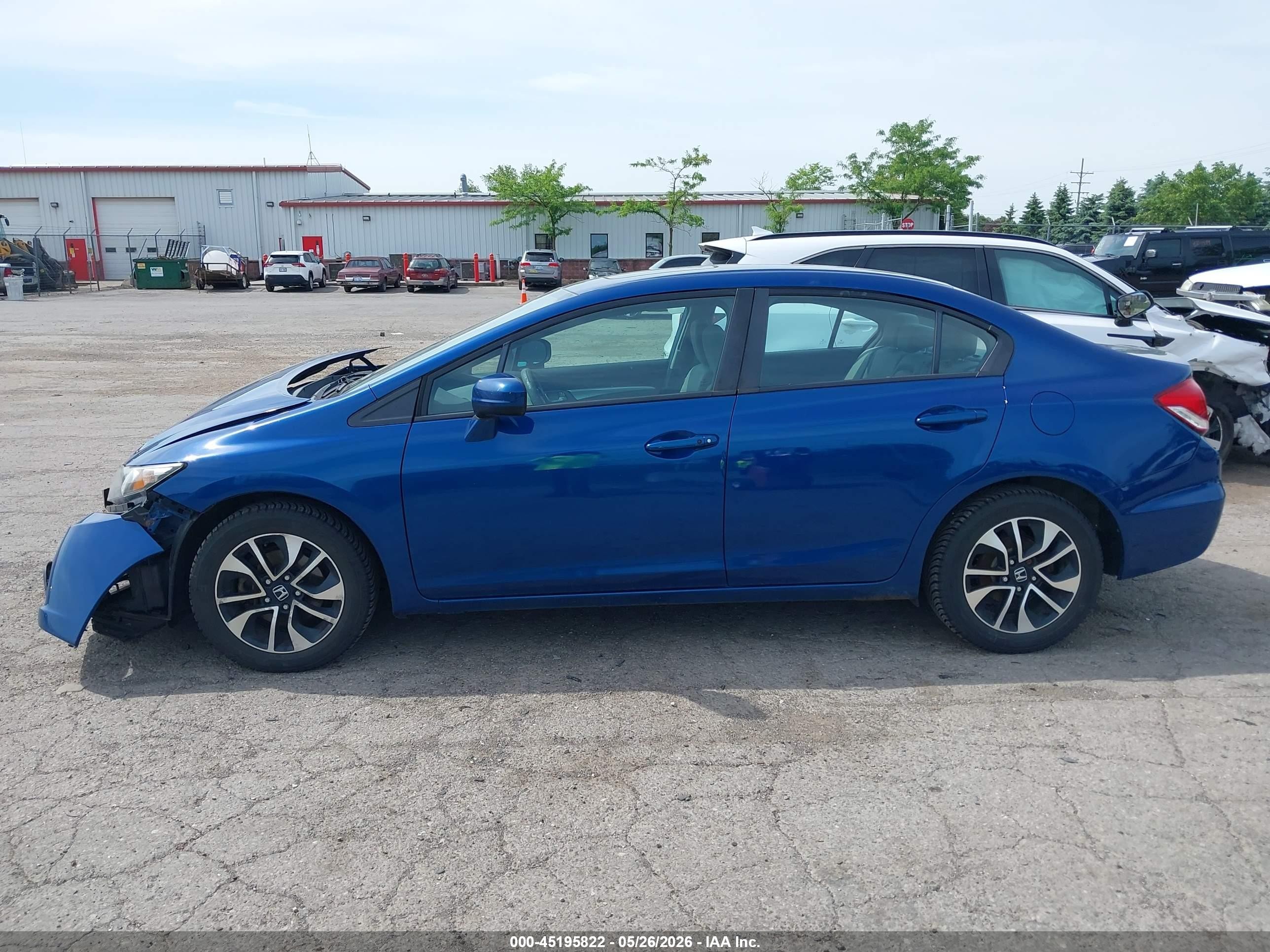 2014 Honda Civic Ex Blue vin: 19XFB2F88EE038944