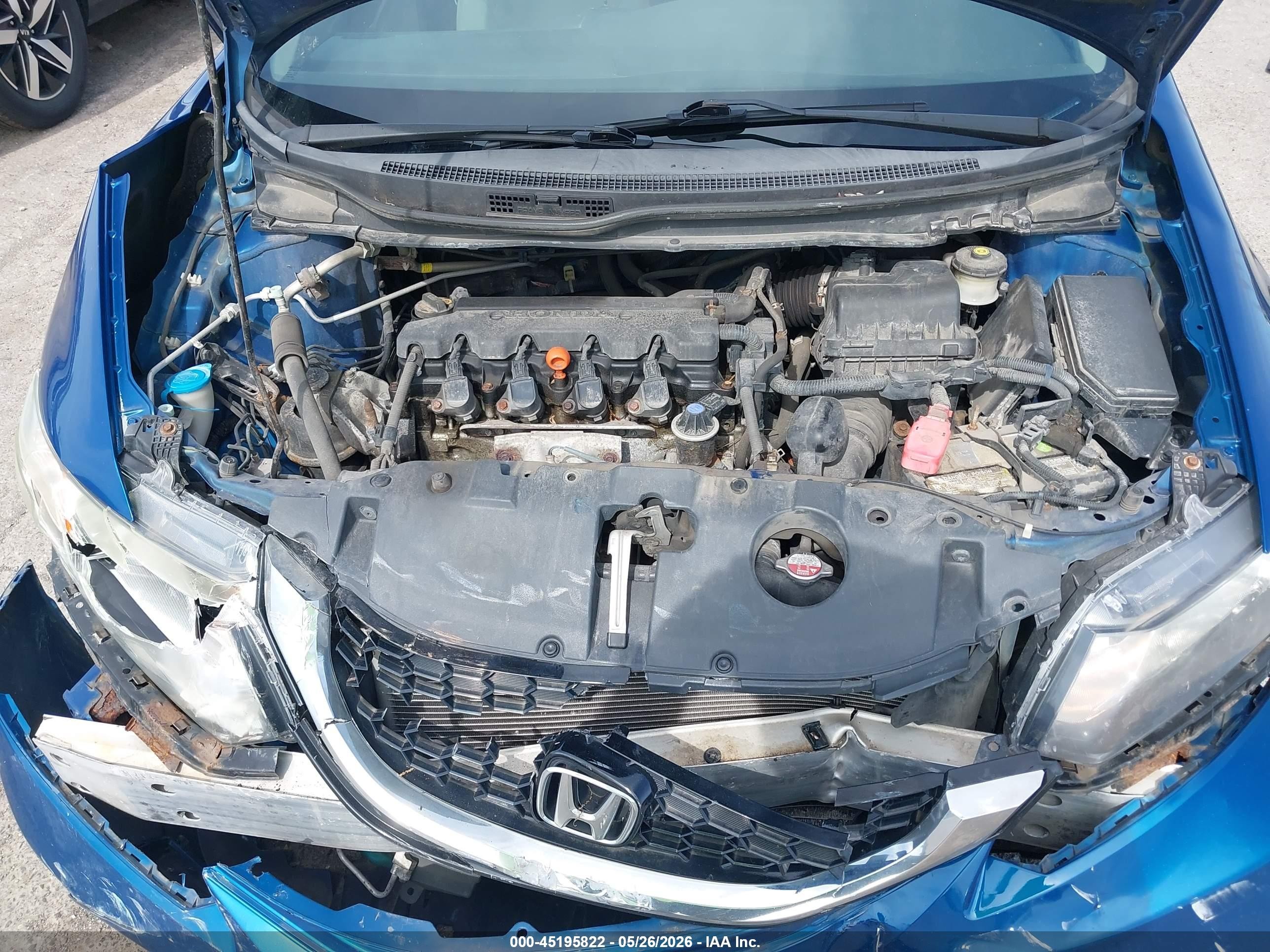 2014 Honda Civic Ex Blue vin: 19XFB2F88EE038944