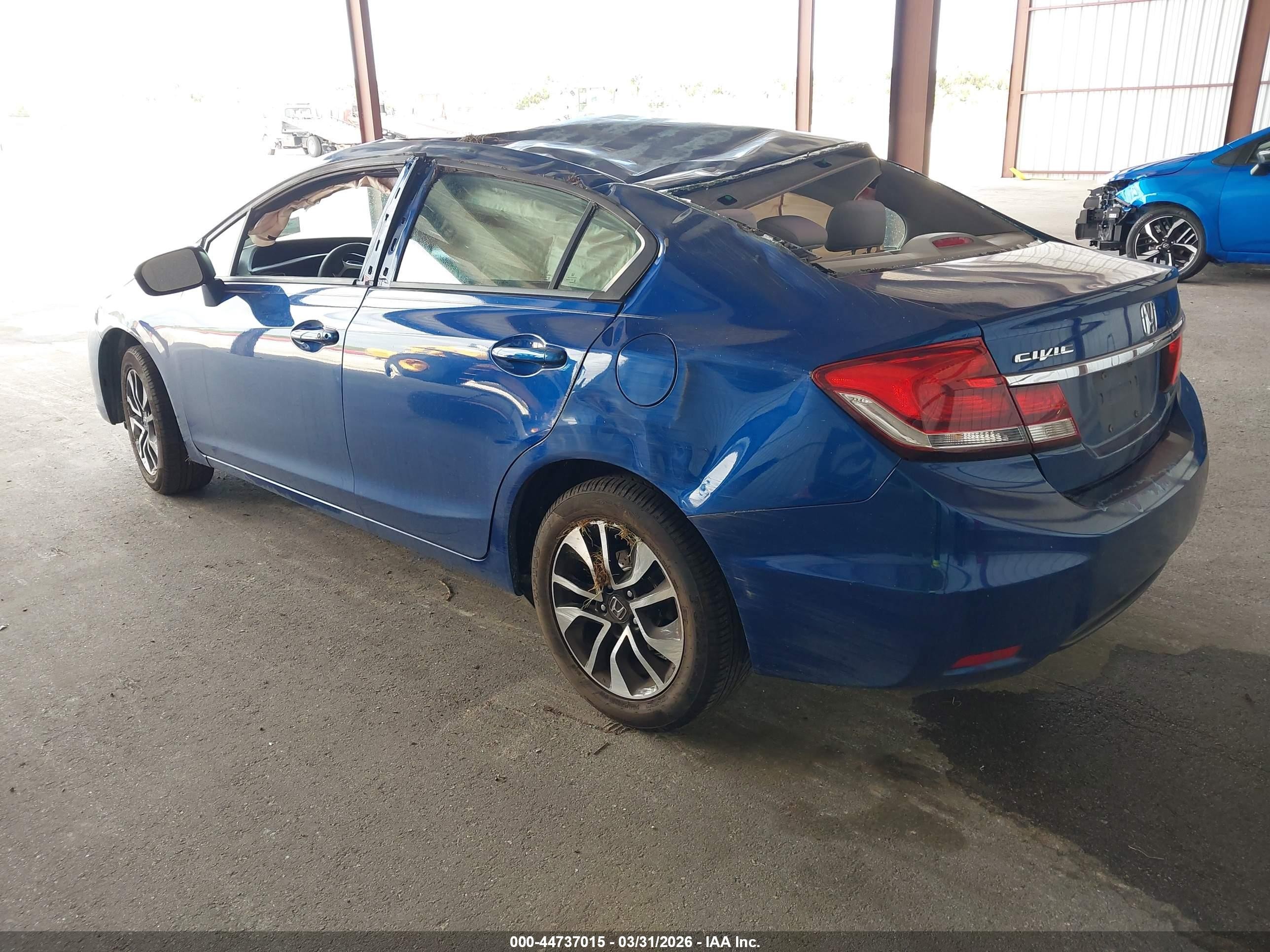 2014 Honda Civic Ex Blue vin: 19XFB2F88EE079803