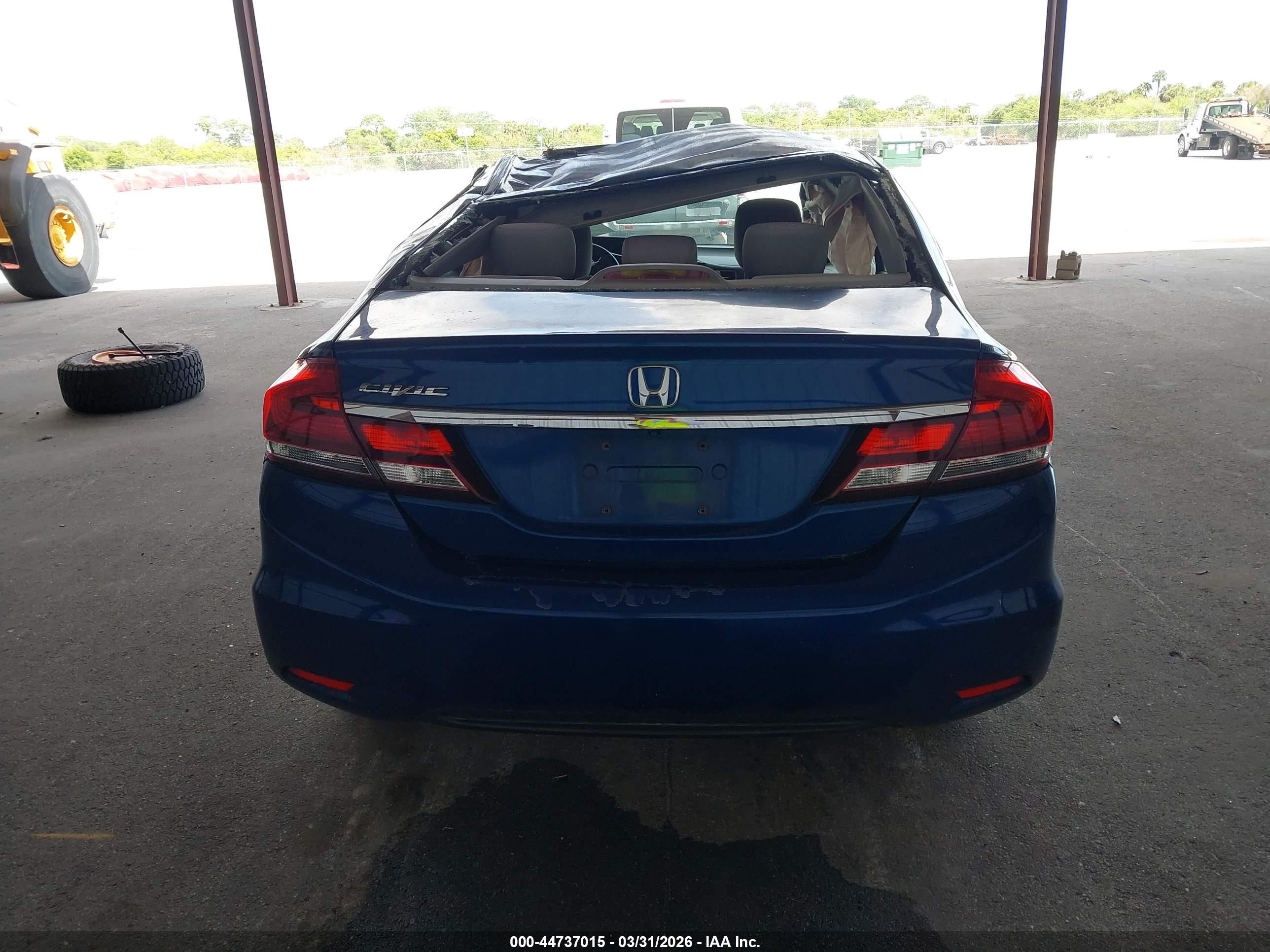 2014 Honda Civic Ex Blue vin: 19XFB2F88EE079803