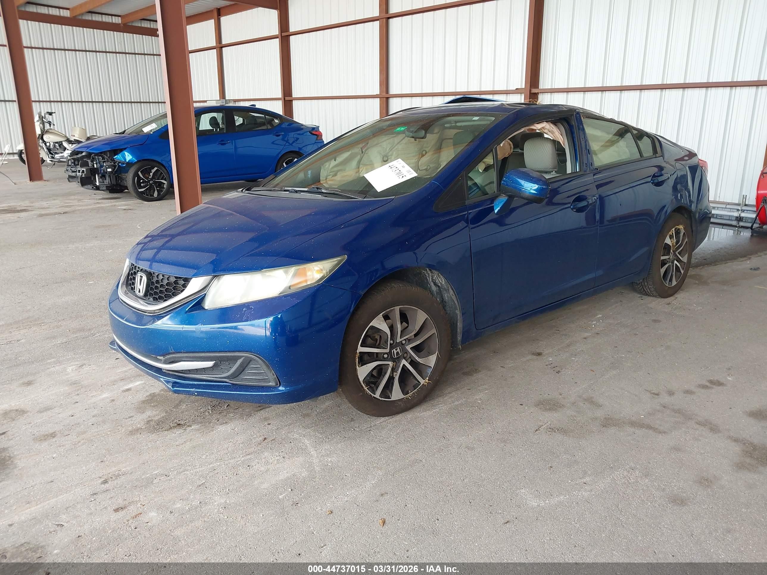 2014 Honda Civic Ex Blue vin: 19XFB2F88EE079803