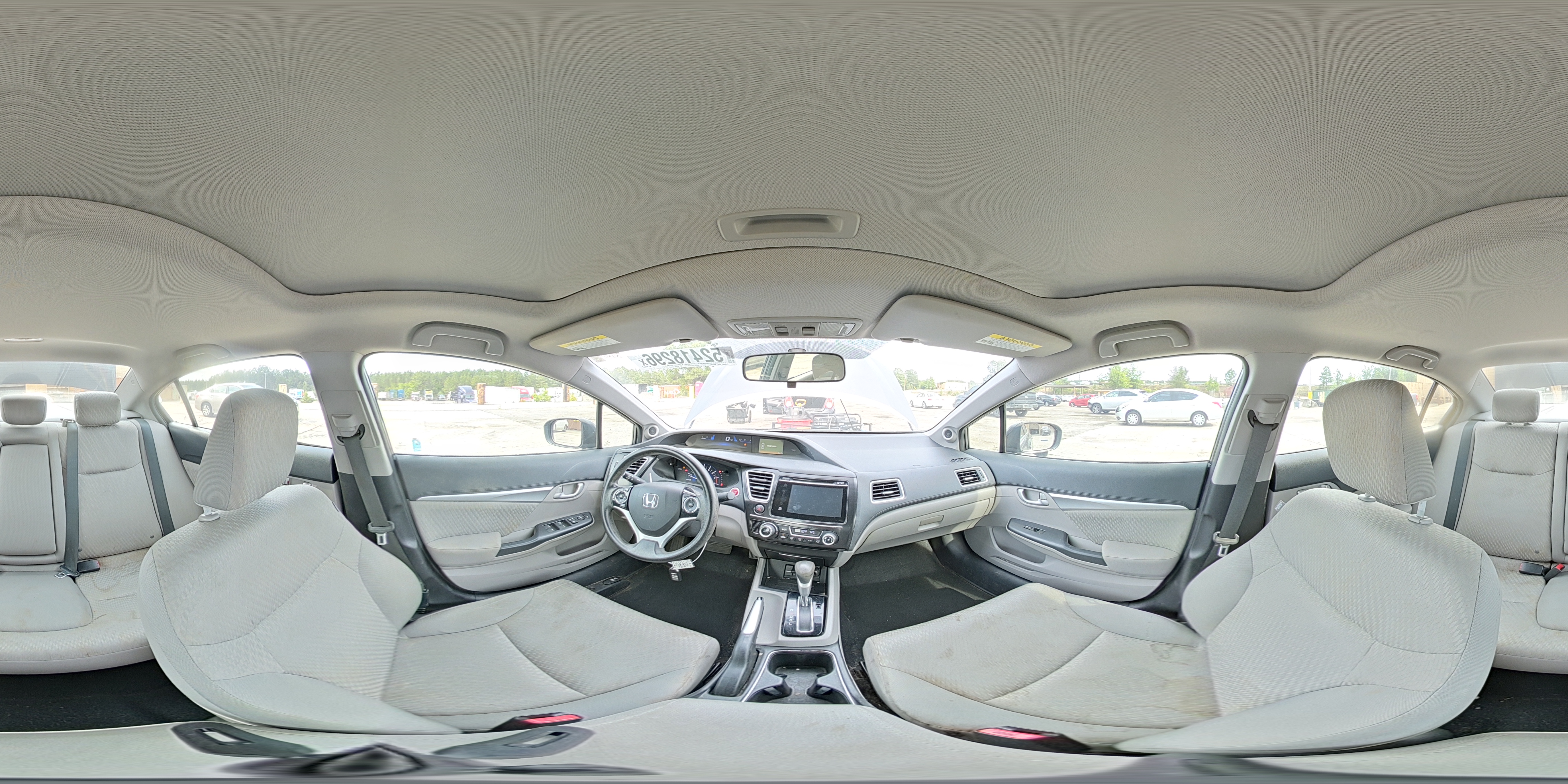 2014 Honda Civic Ex Серый vin: 19XFB2F88EE085021