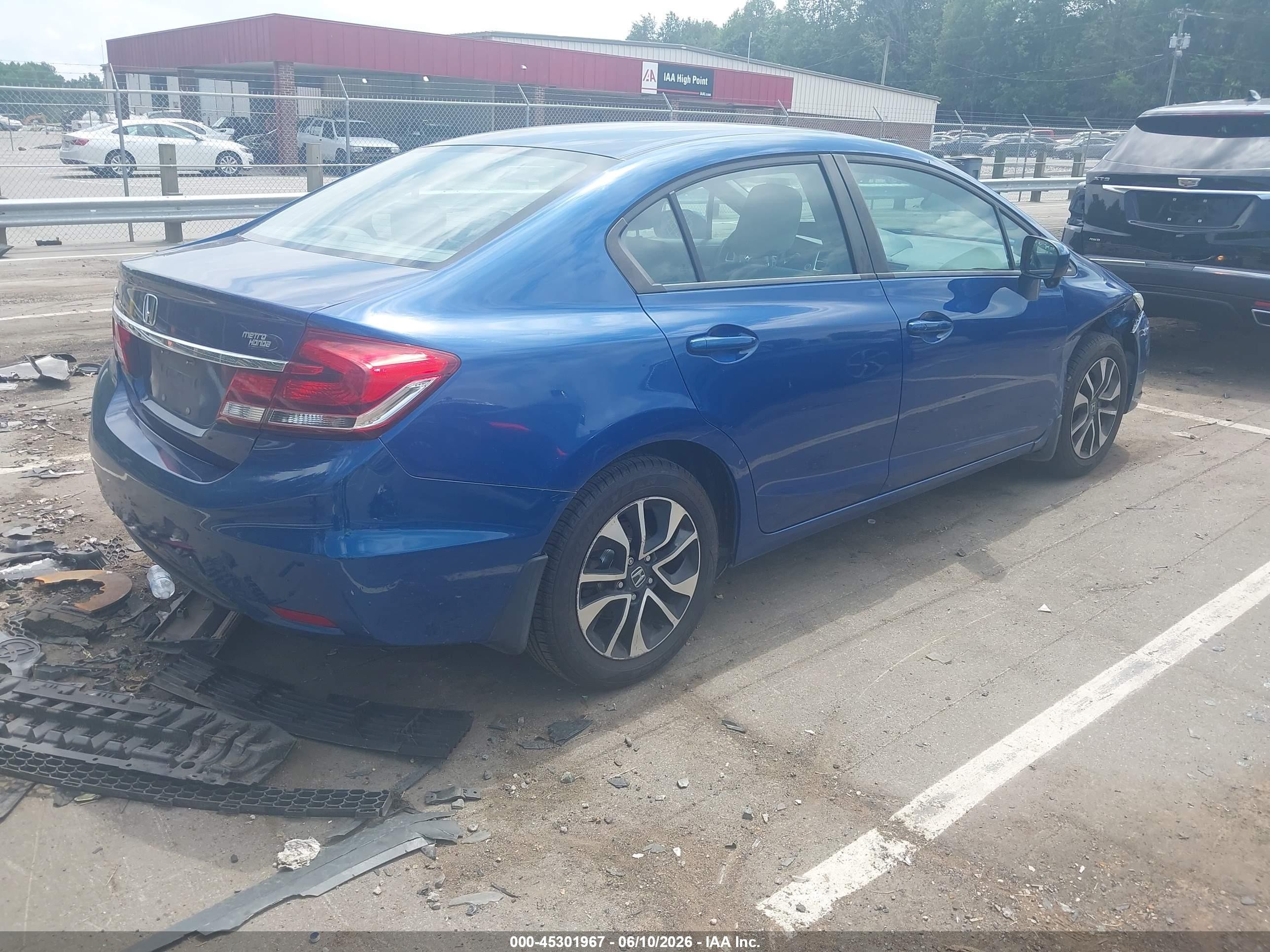 2014 Honda Civic Ex Blue vin: 19XFB2F88EE086525
