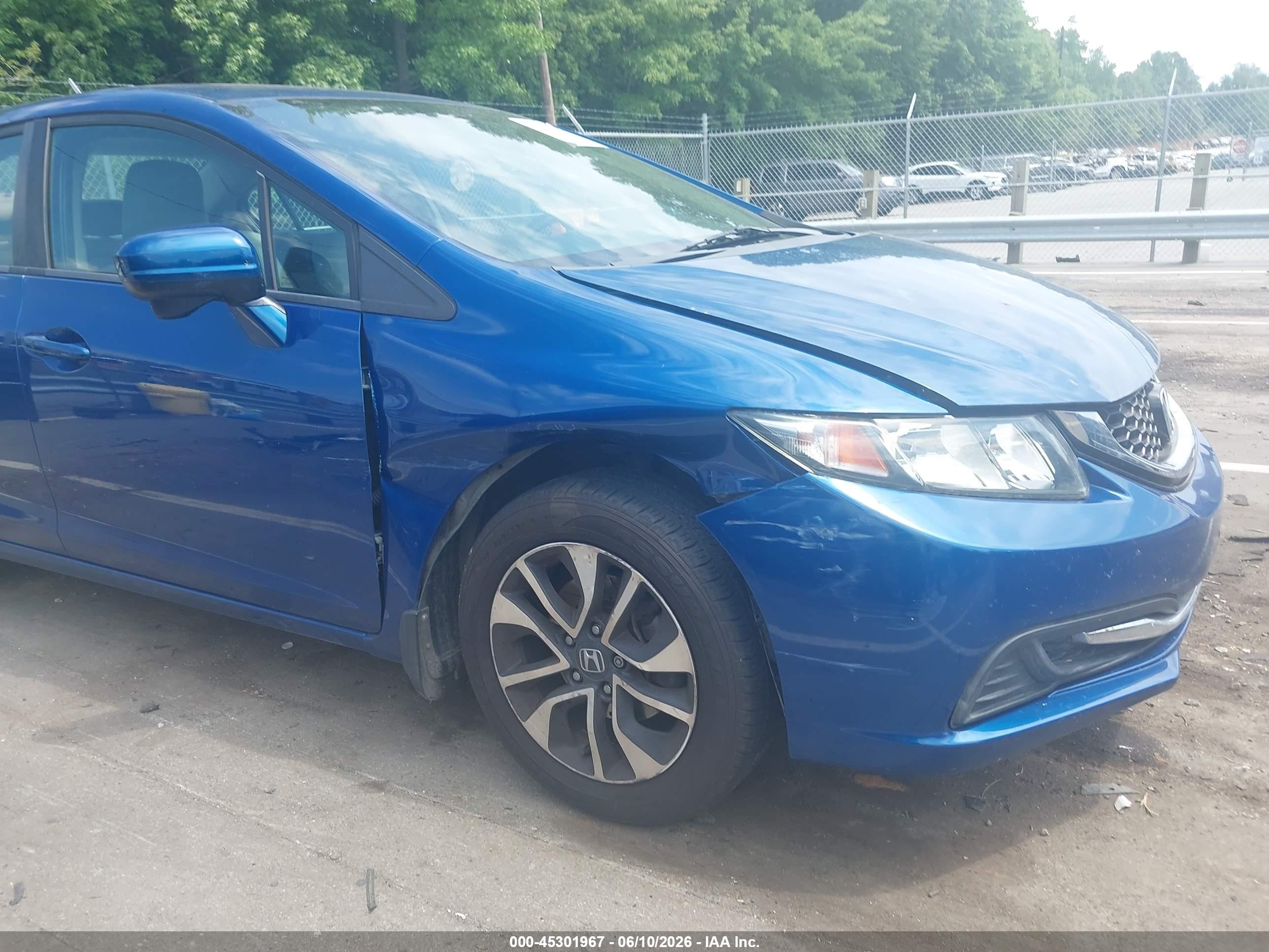 2014 Honda Civic Ex Blue vin: 19XFB2F88EE086525
