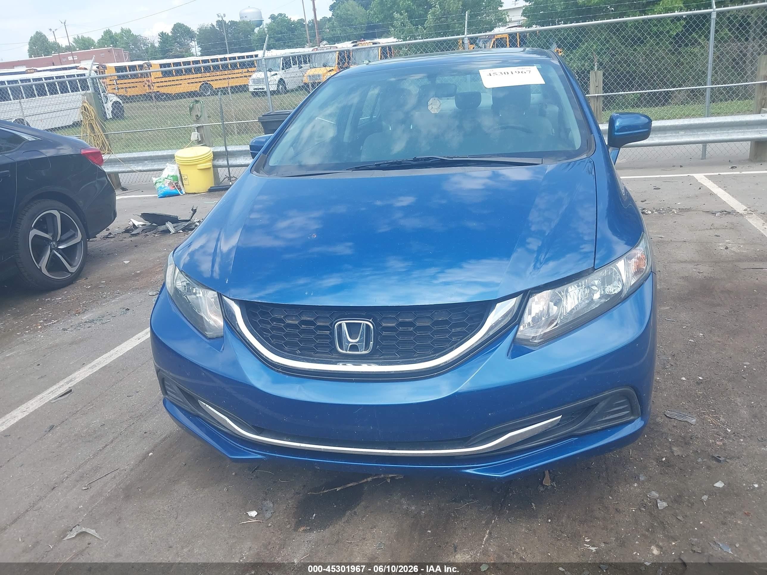 2014 Honda Civic Ex Blue vin: 19XFB2F88EE086525