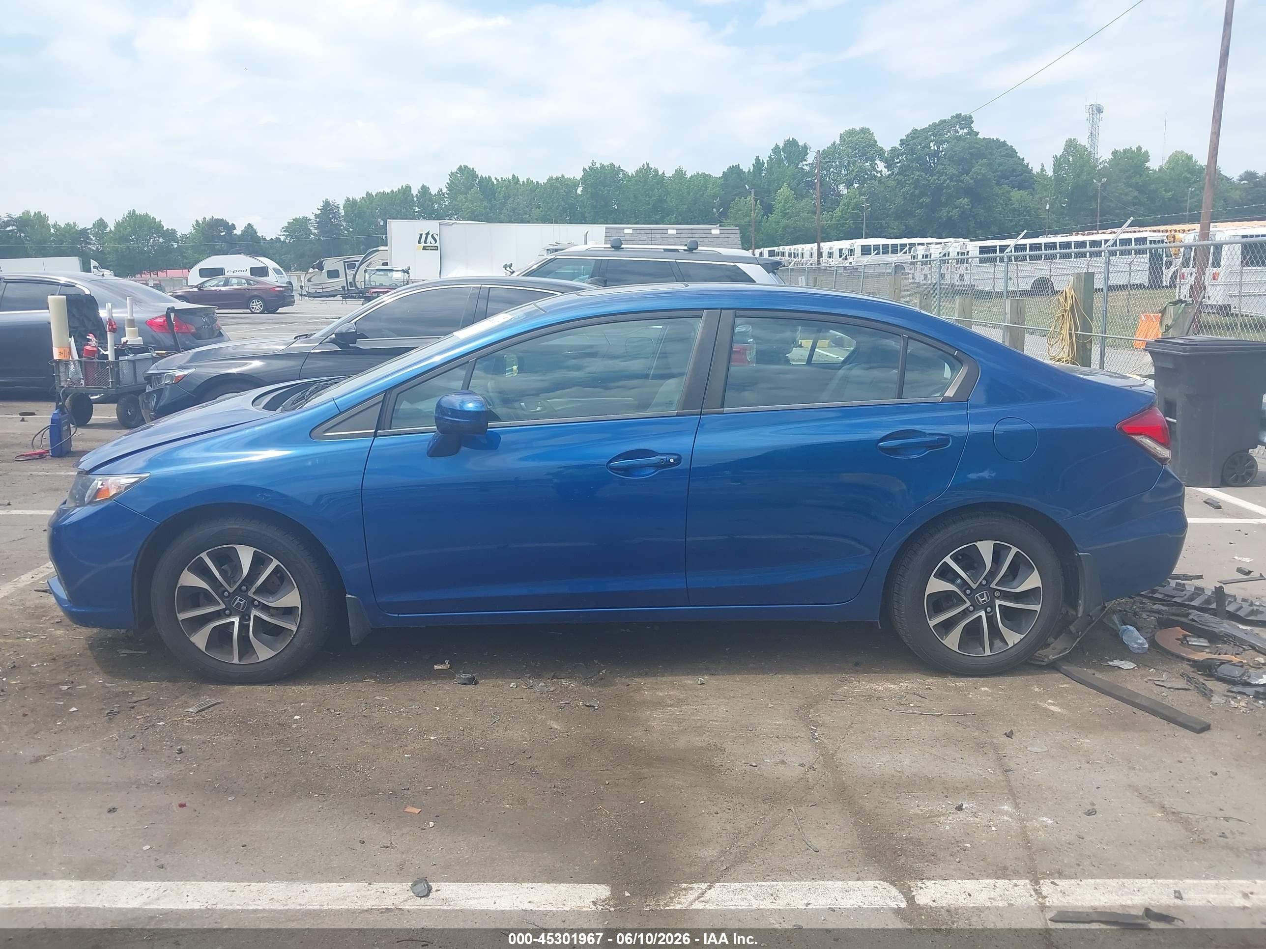 2014 Honda Civic Ex Blue vin: 19XFB2F88EE086525