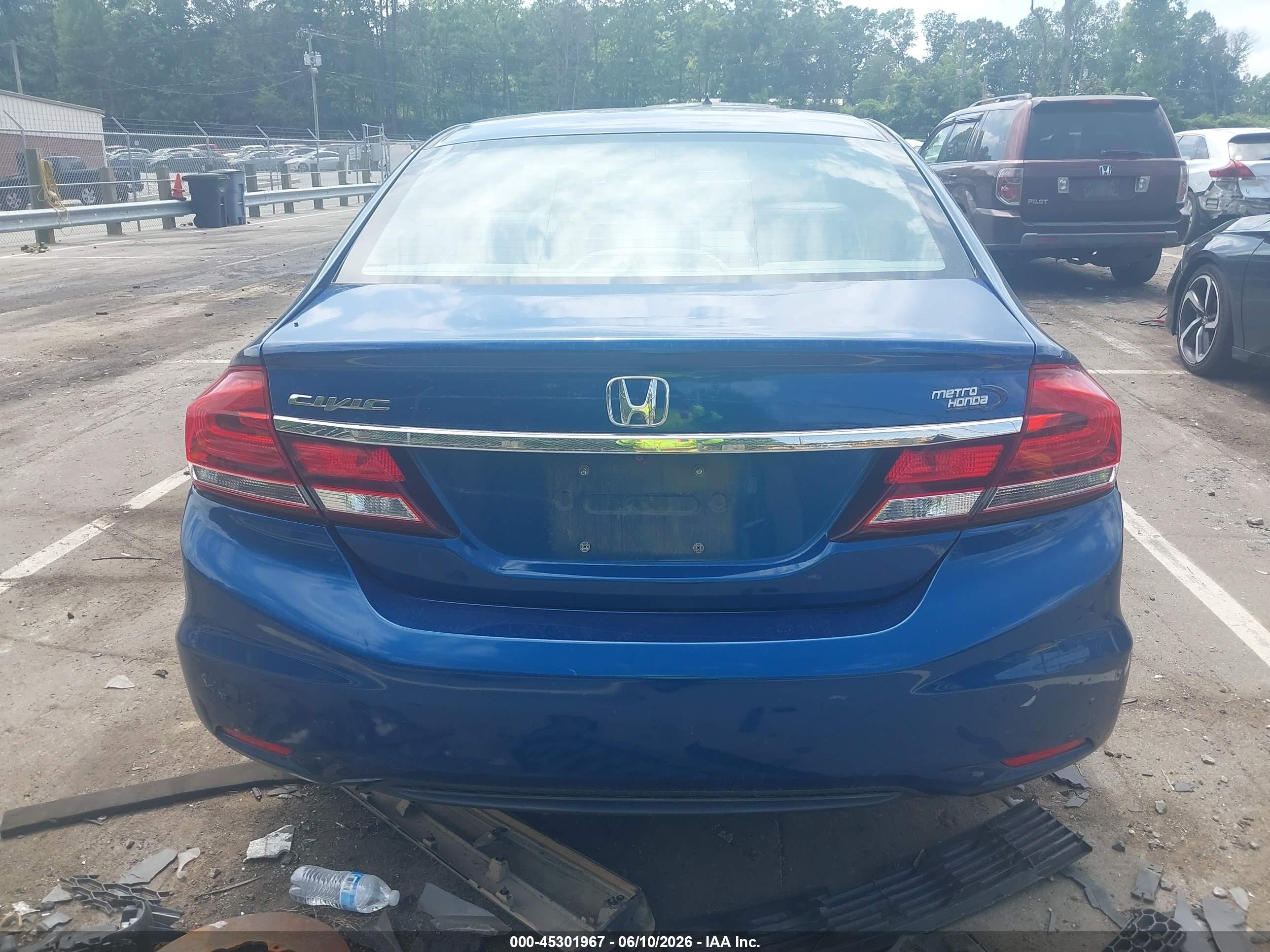 2014 Honda Civic Ex Blue vin: 19XFB2F88EE086525