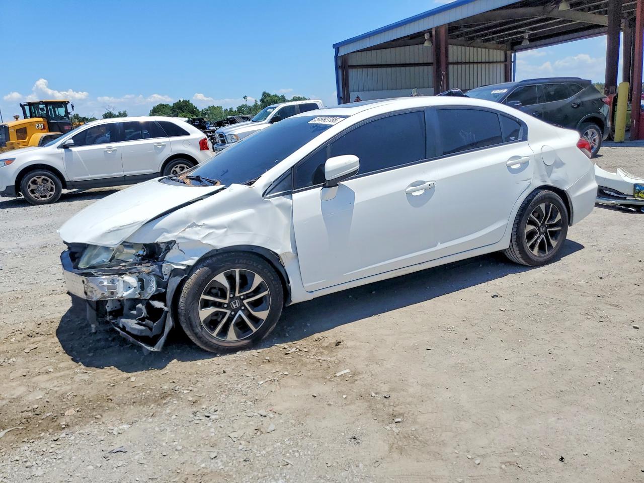 2014 Honda Civic Ex Белый vin: 19XFB2F88EE212804