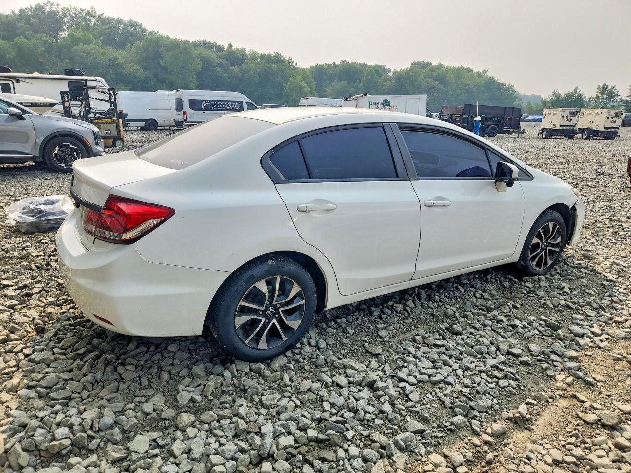 2014 Honda Civic Ex Белый vin: 19XFB2F88EE227349