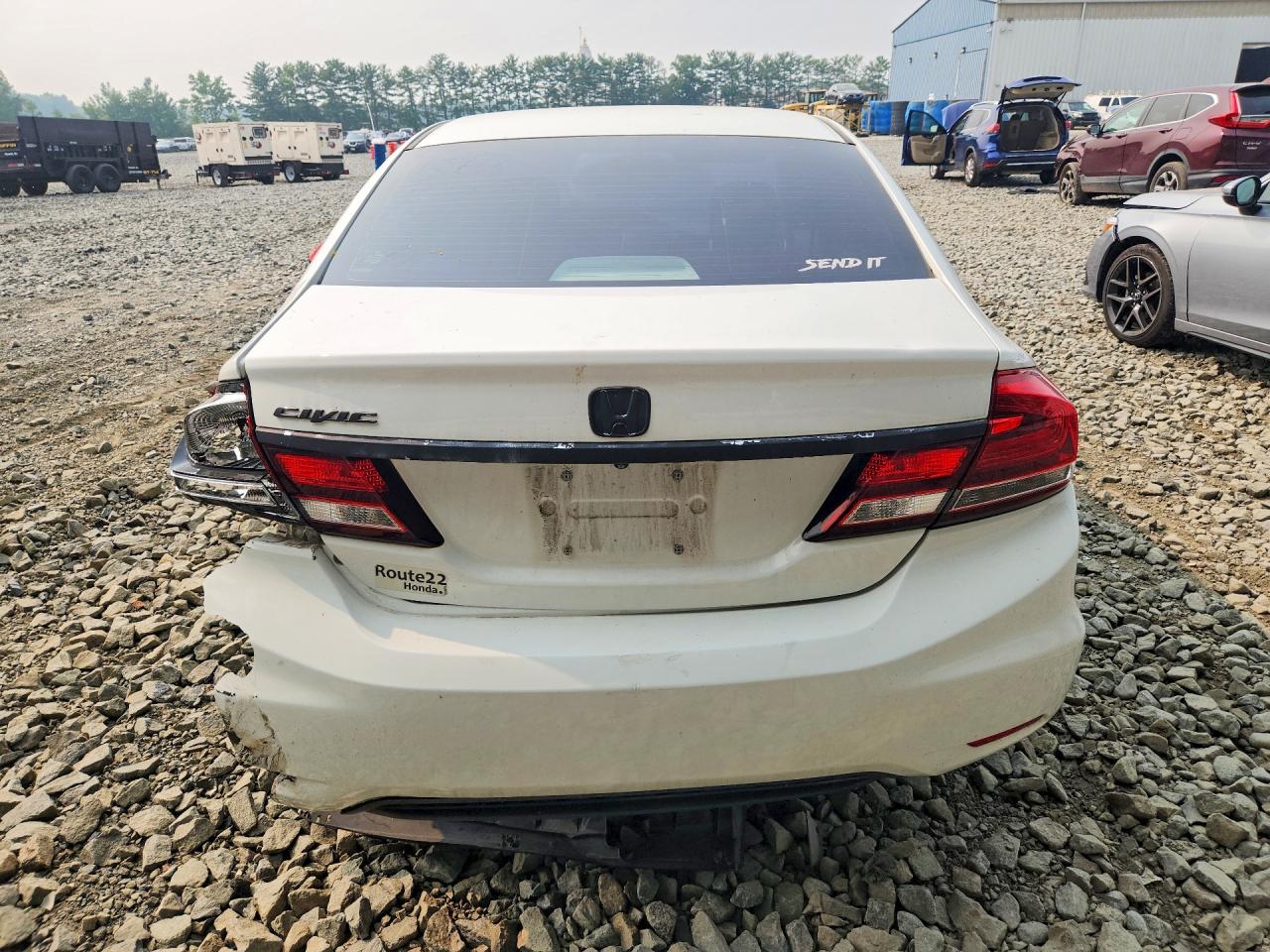 2014 Honda Civic Ex Белый vin: 19XFB2F88EE227349