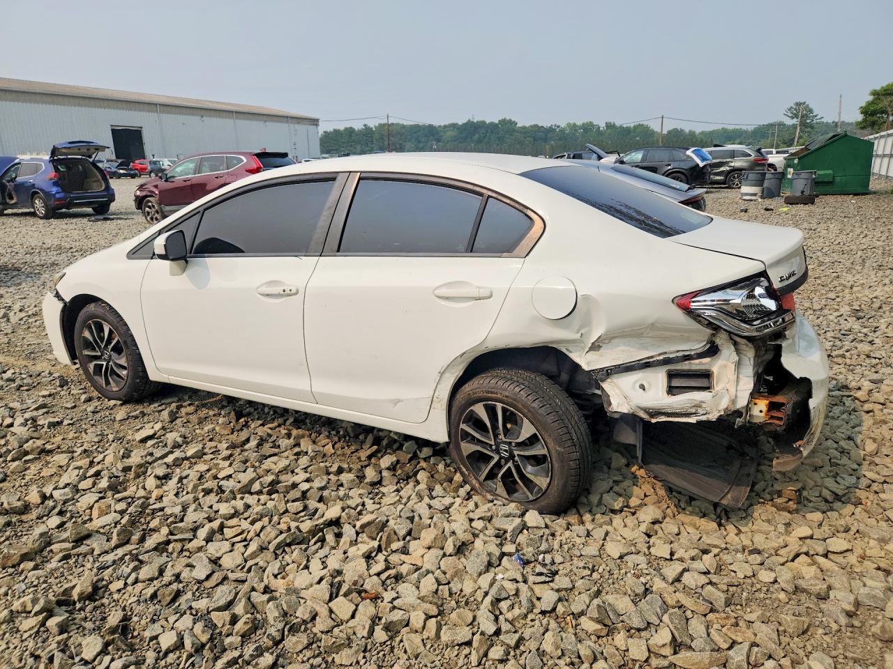 2014 Honda Civic Ex Белый vin: 19XFB2F88EE227349