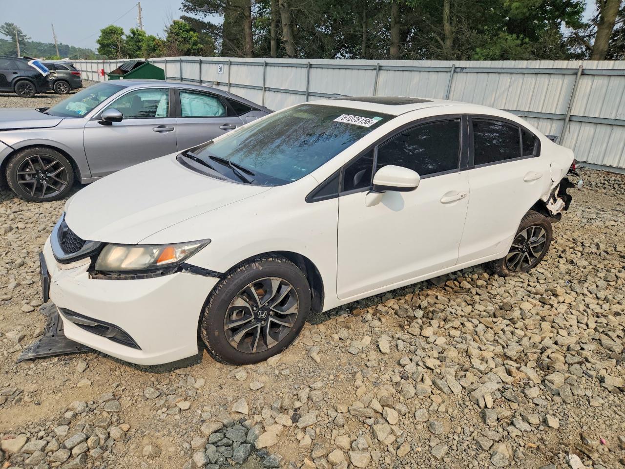 2014 Honda Civic Ex Белый vin: 19XFB2F88EE227349