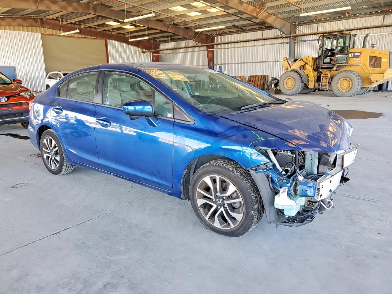 2014 Honda Civic Ex Blue vin: 19XFB2F88EE254244