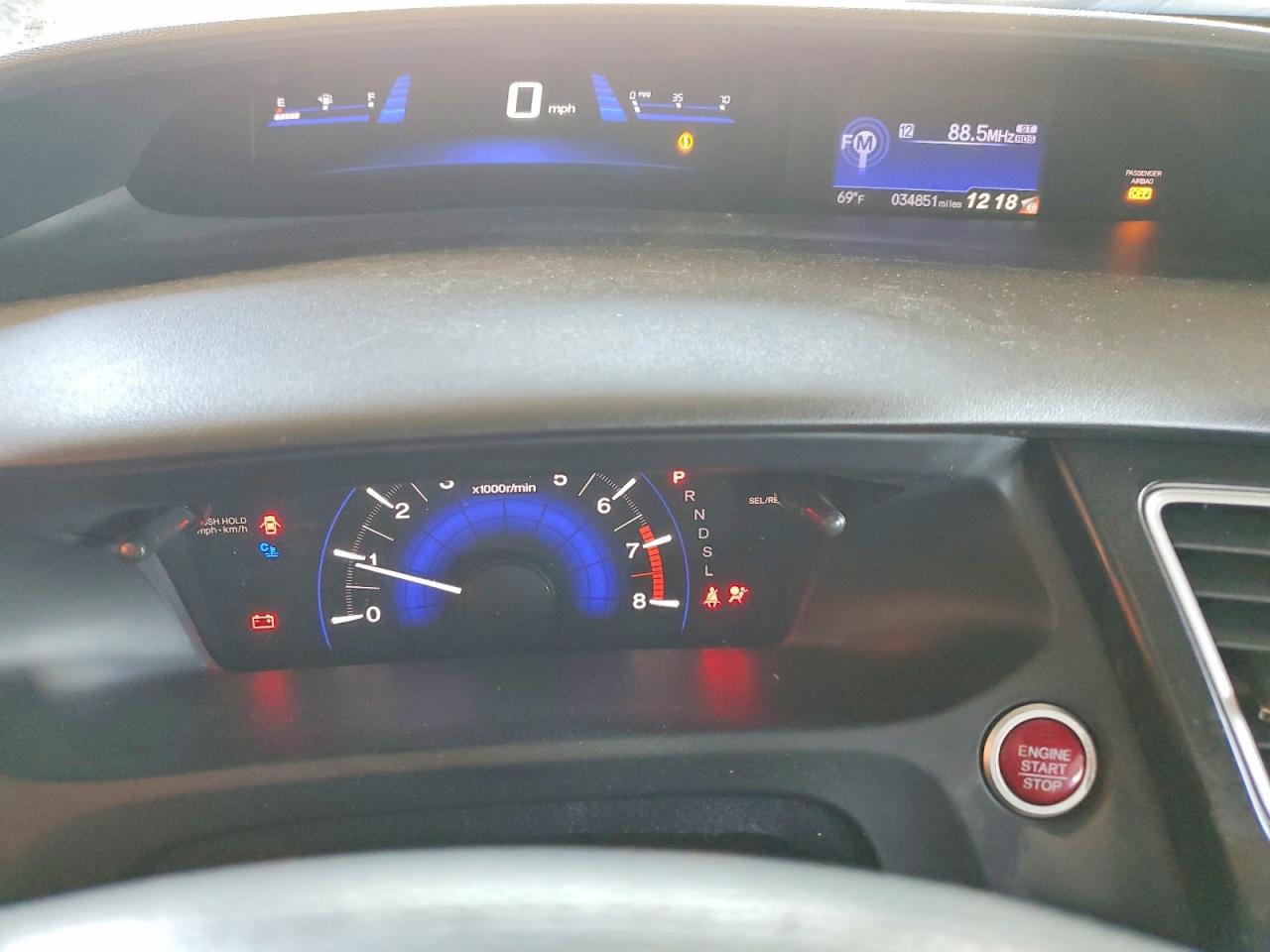 2014 Honda Civic Ex Blue vin: 19XFB2F88EE254244
