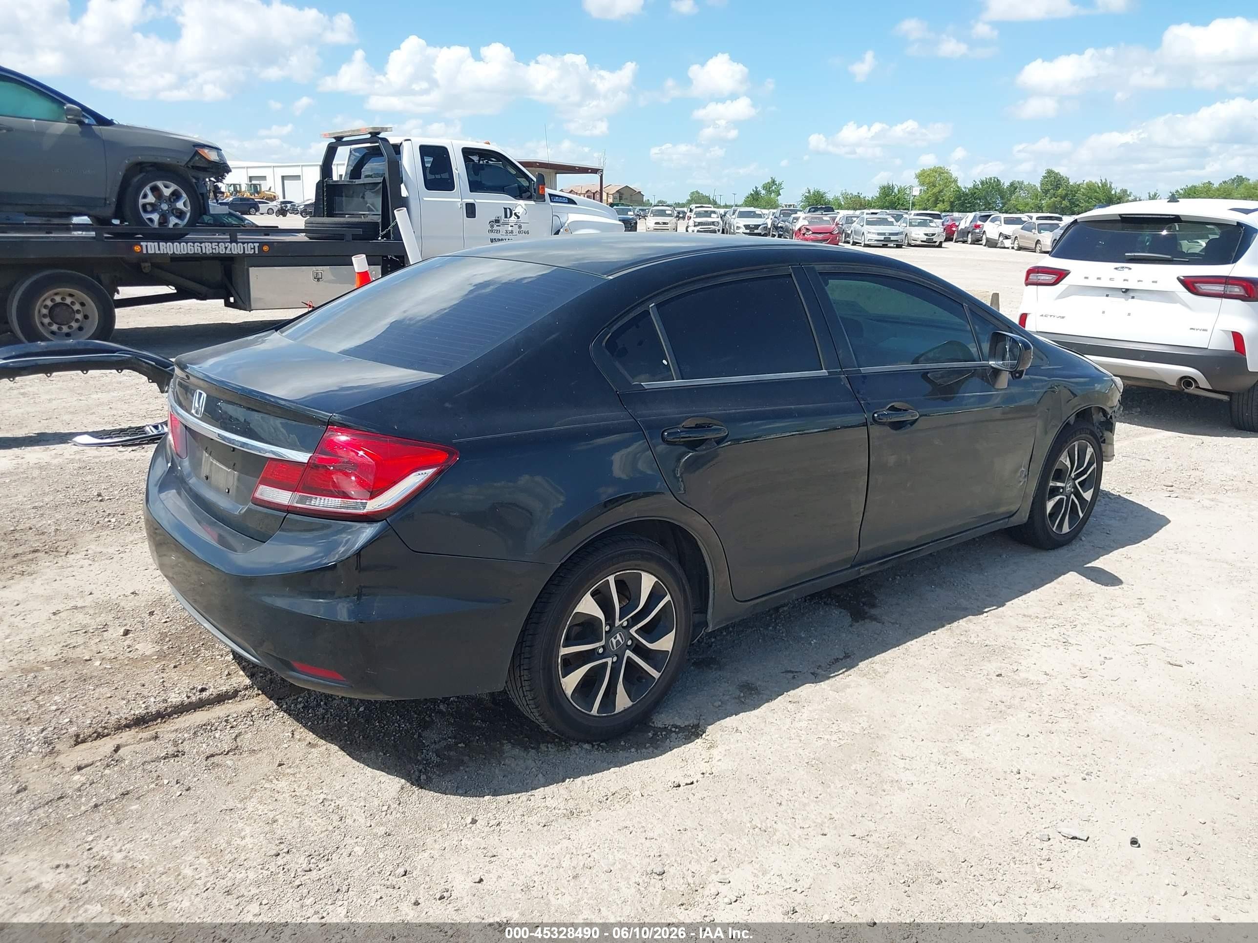 2014 Honda Civic Ex Черный vin: 19XFB2F88EE257449