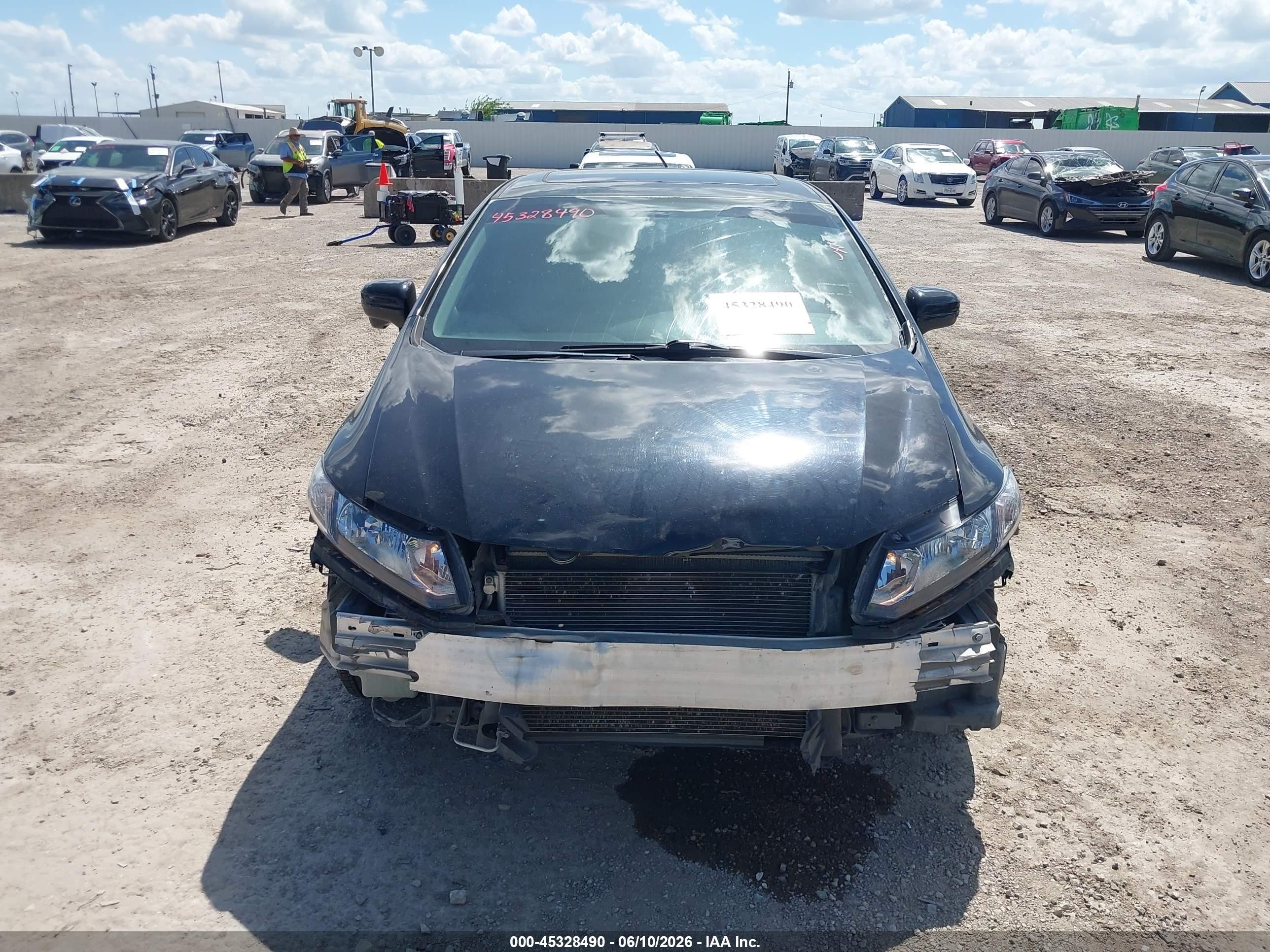 2014 Honda Civic Ex Черный vin: 19XFB2F88EE257449