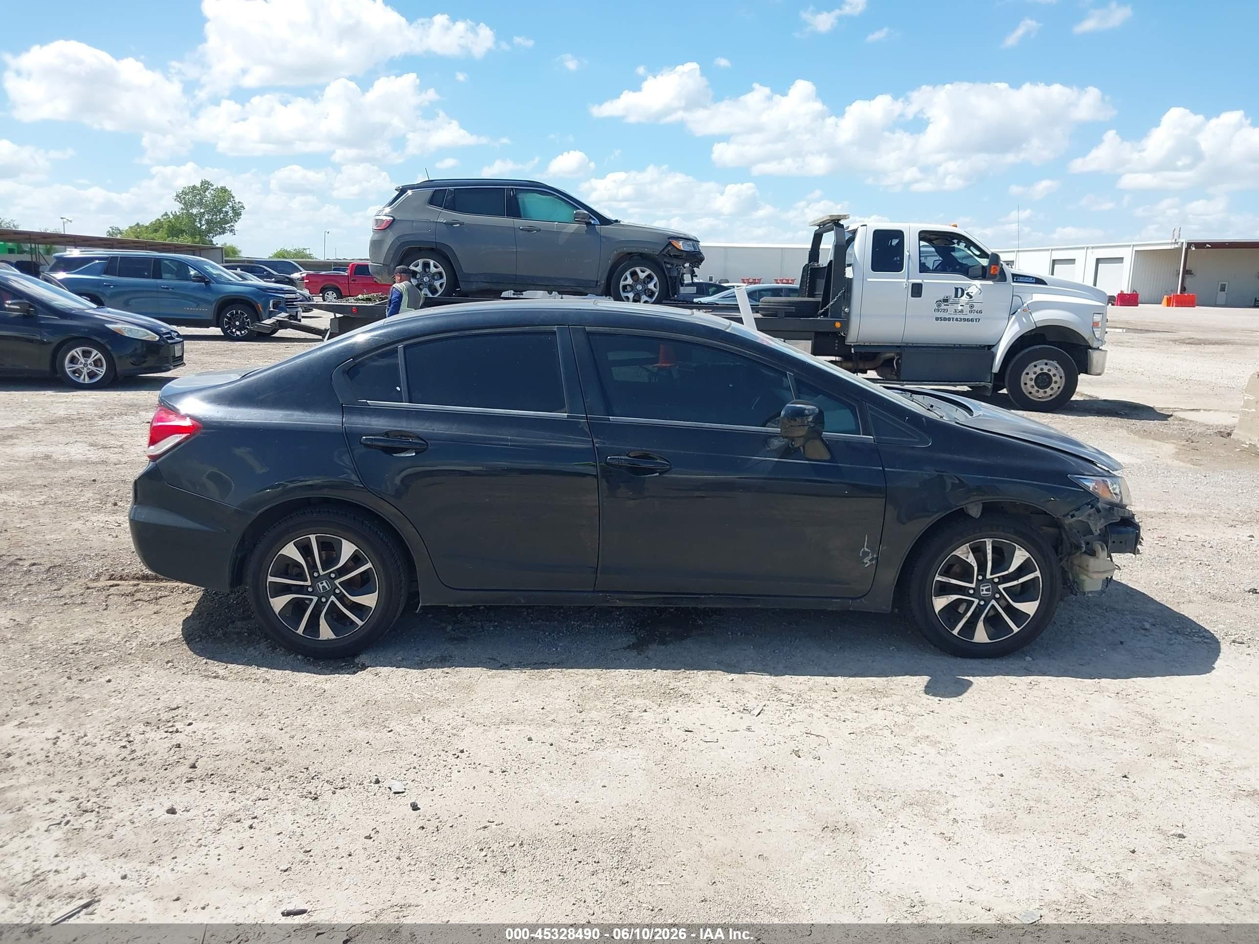 2014 Honda Civic Ex Черный vin: 19XFB2F88EE257449