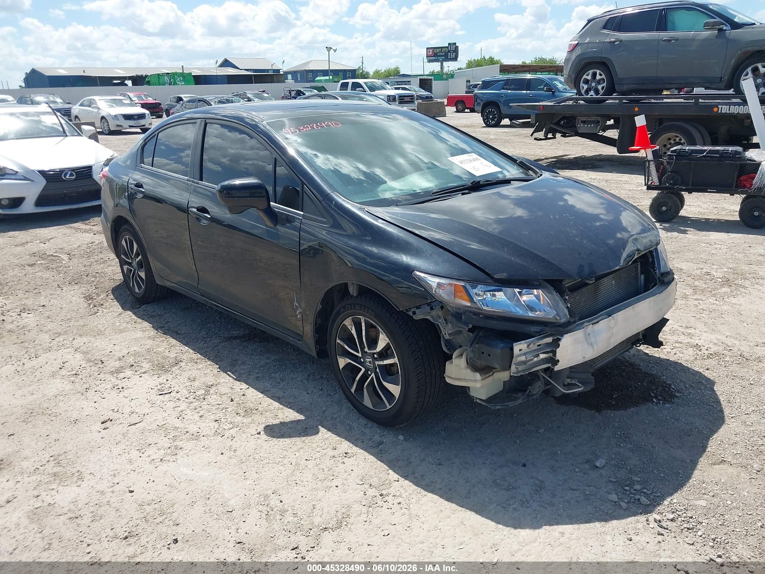 2014 Honda Civic Ex Черный vin: 19XFB2F88EE257449