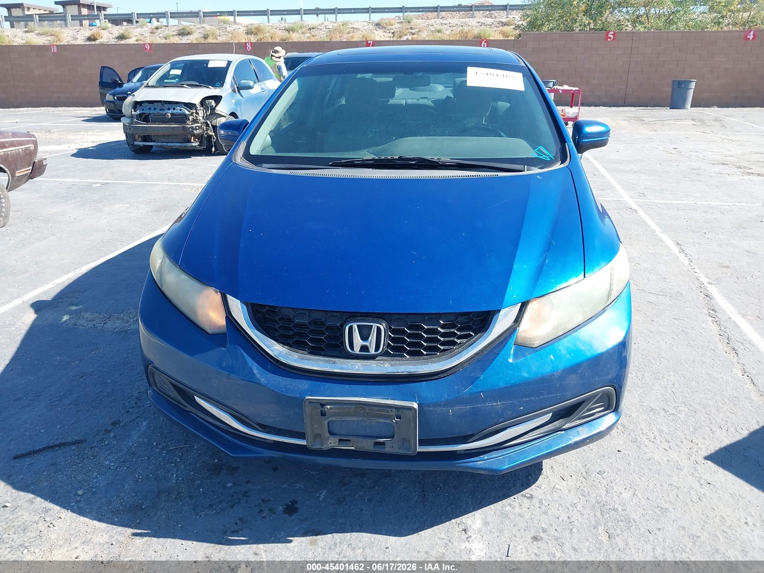 2014 Honda Civic Ex Blue vin: 19XFB2F88EE273473