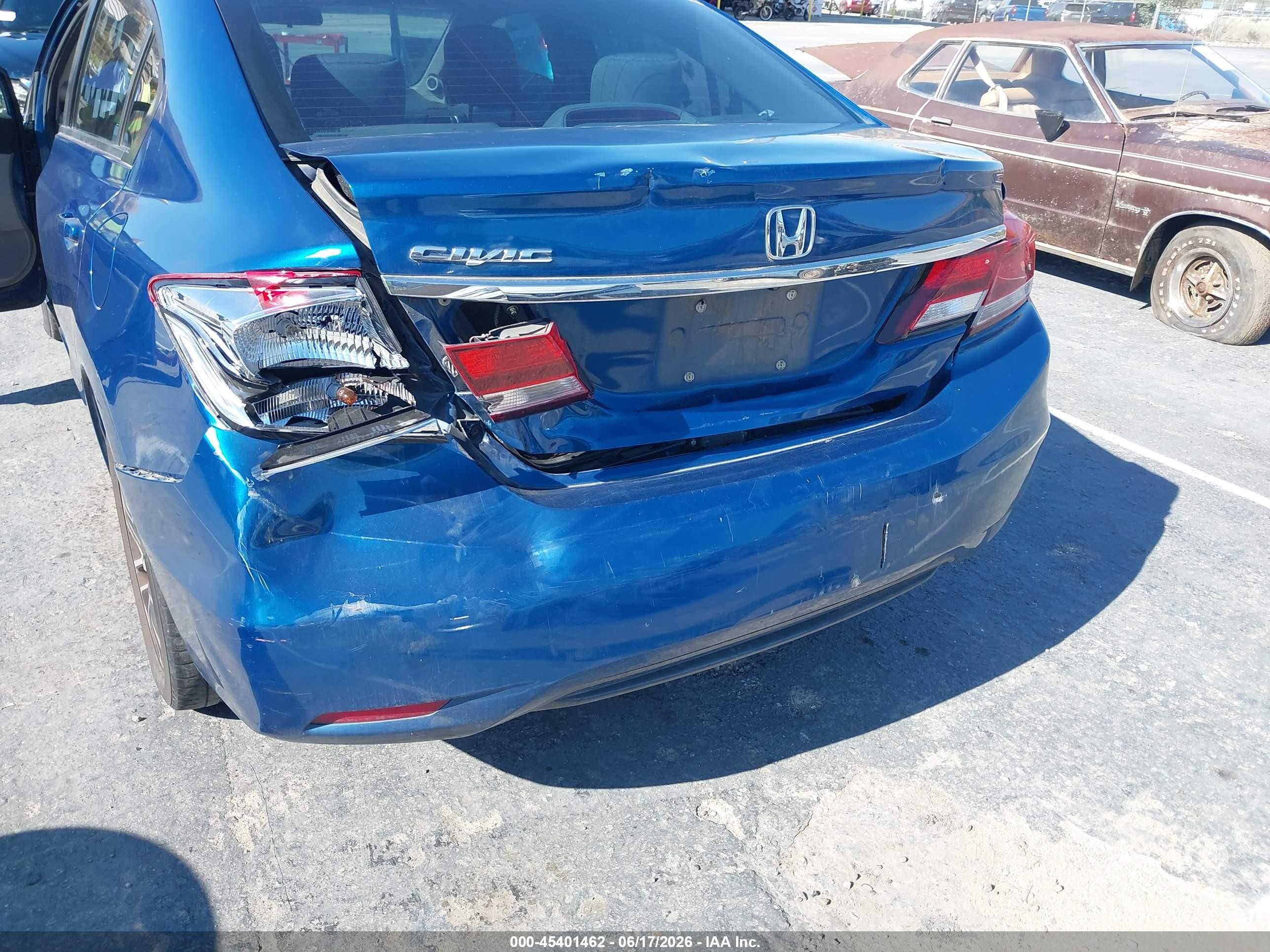 2014 Honda Civic Ex Blue vin: 19XFB2F88EE273473