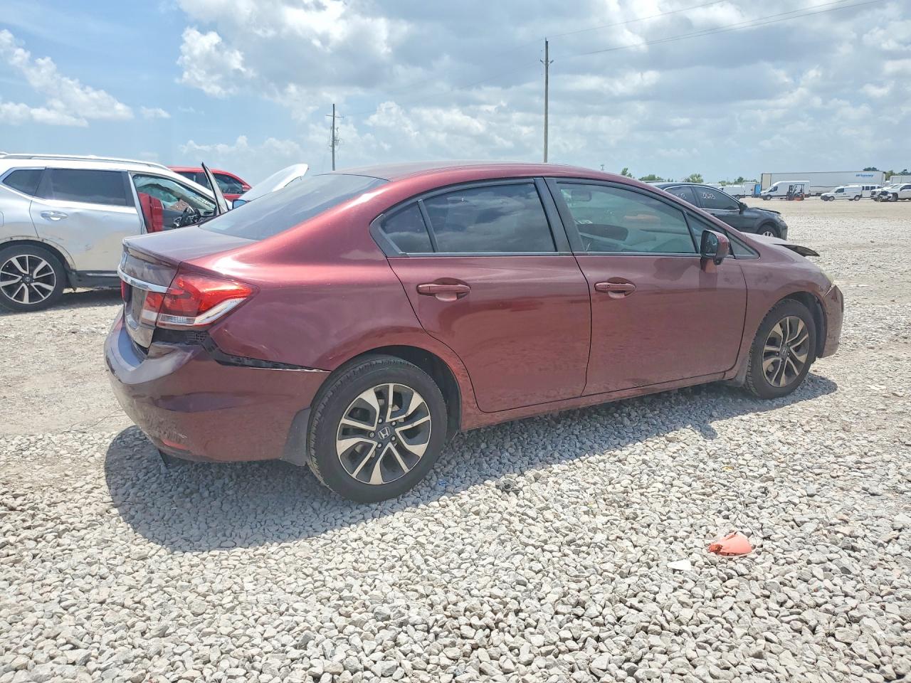 2015 Honda Civic Ex Red vin: 19XFB2F88FE001748