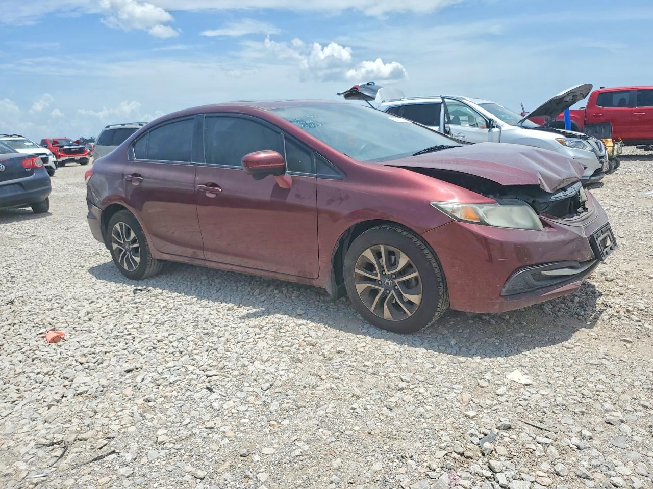 2015 Honda Civic Ex Red vin: 19XFB2F88FE001748