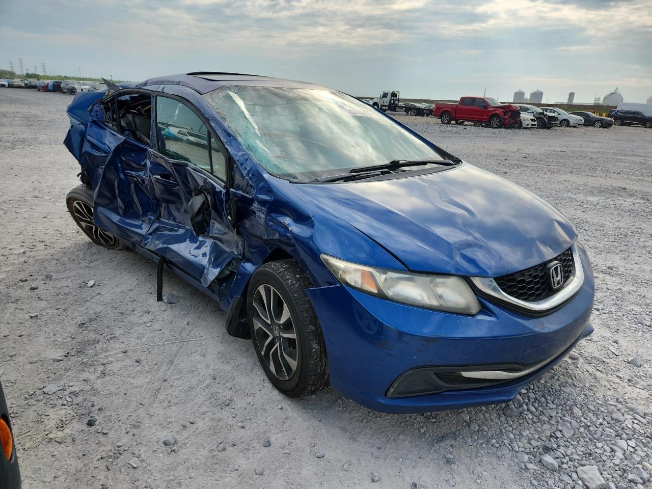 2015 Honda Civic Ex Blue vin: 19XFB2F88FE009610
