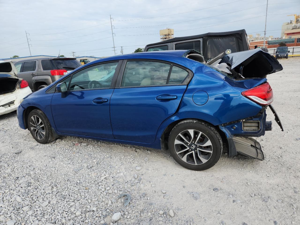 2015 Honda Civic Ex Blue vin: 19XFB2F88FE009610