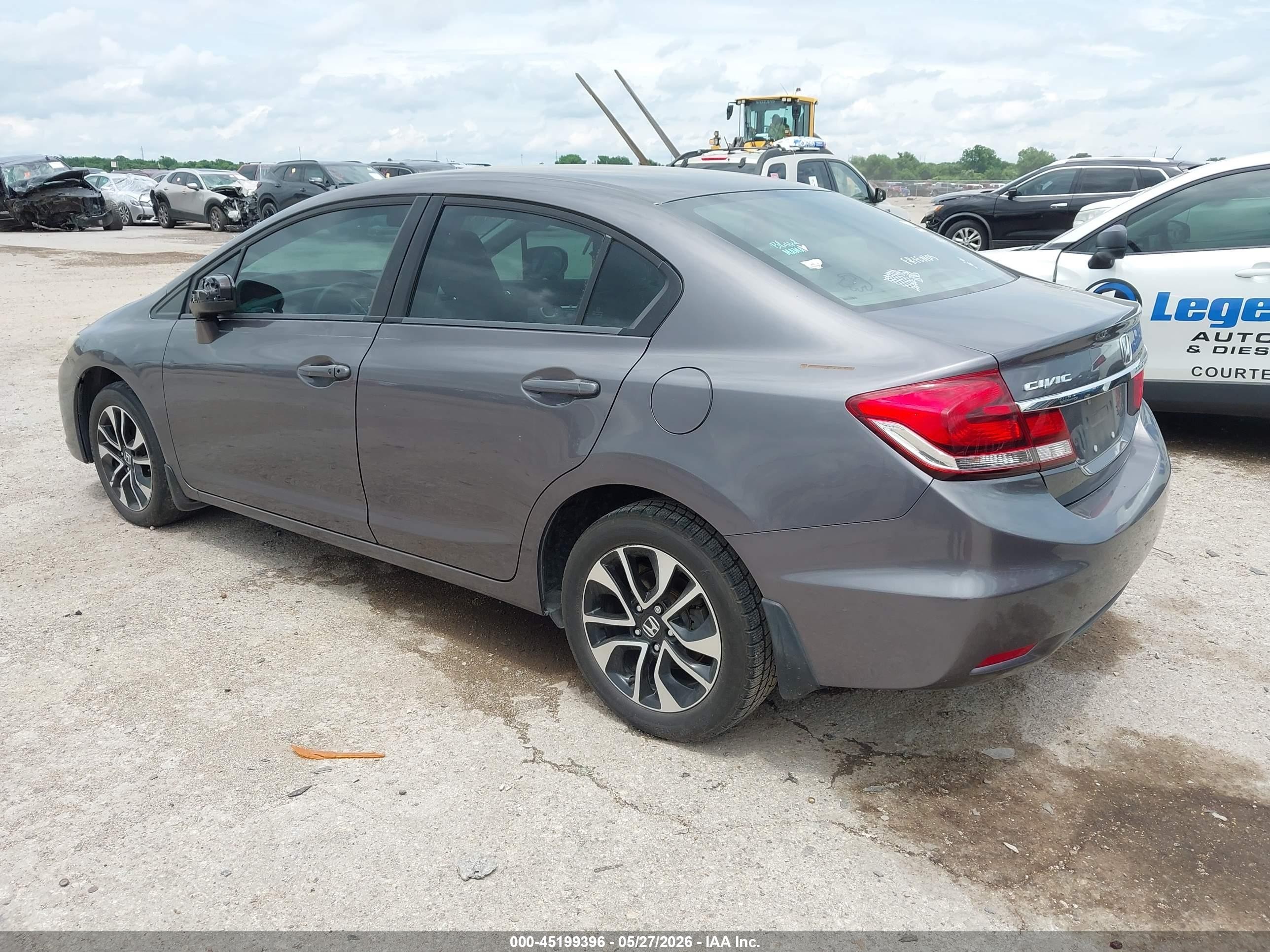 2015 Honda Civic Ex Gray vin: 19XFB2F88FE037584