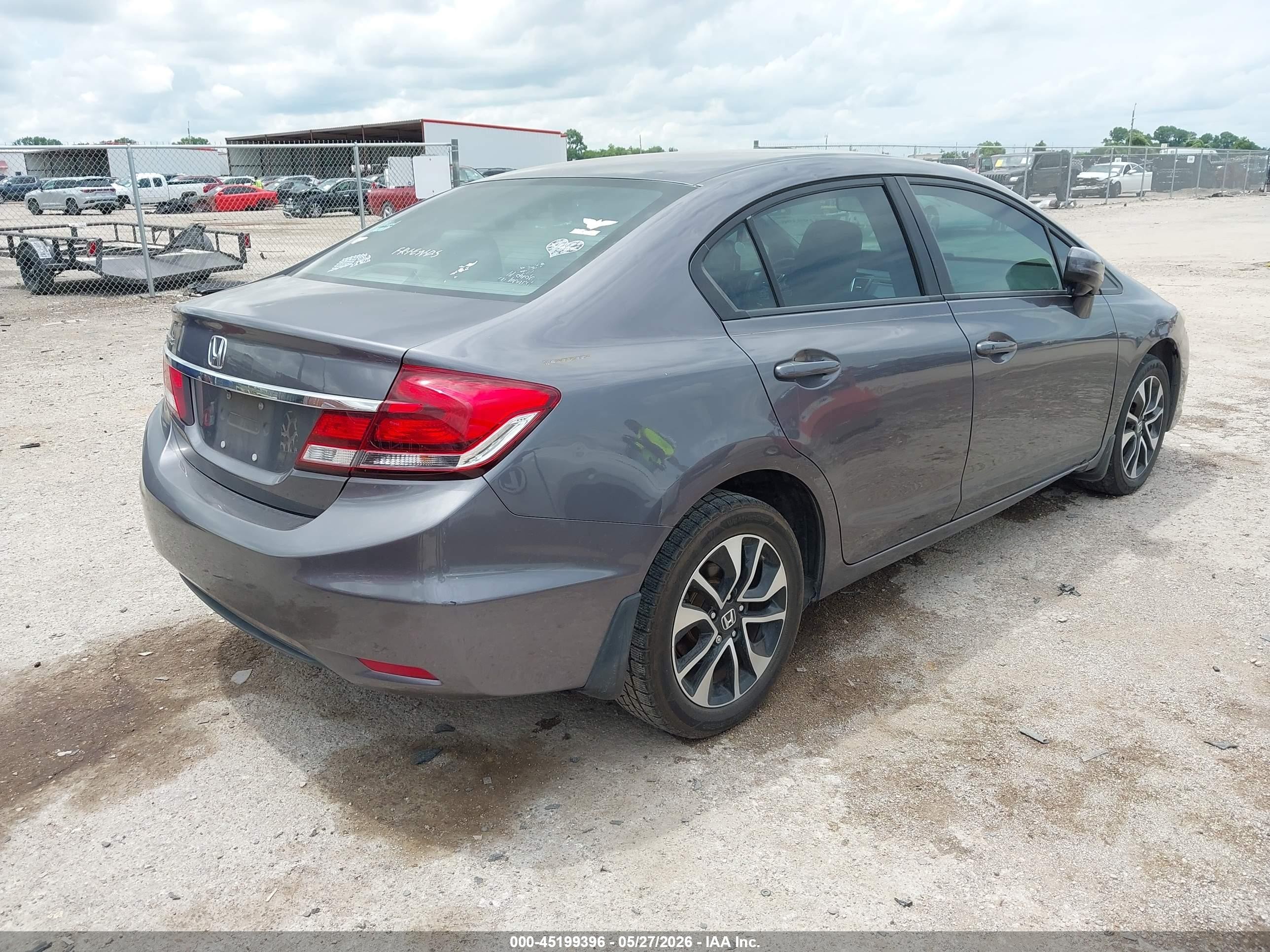 2015 Honda Civic Ex Gray vin: 19XFB2F88FE037584