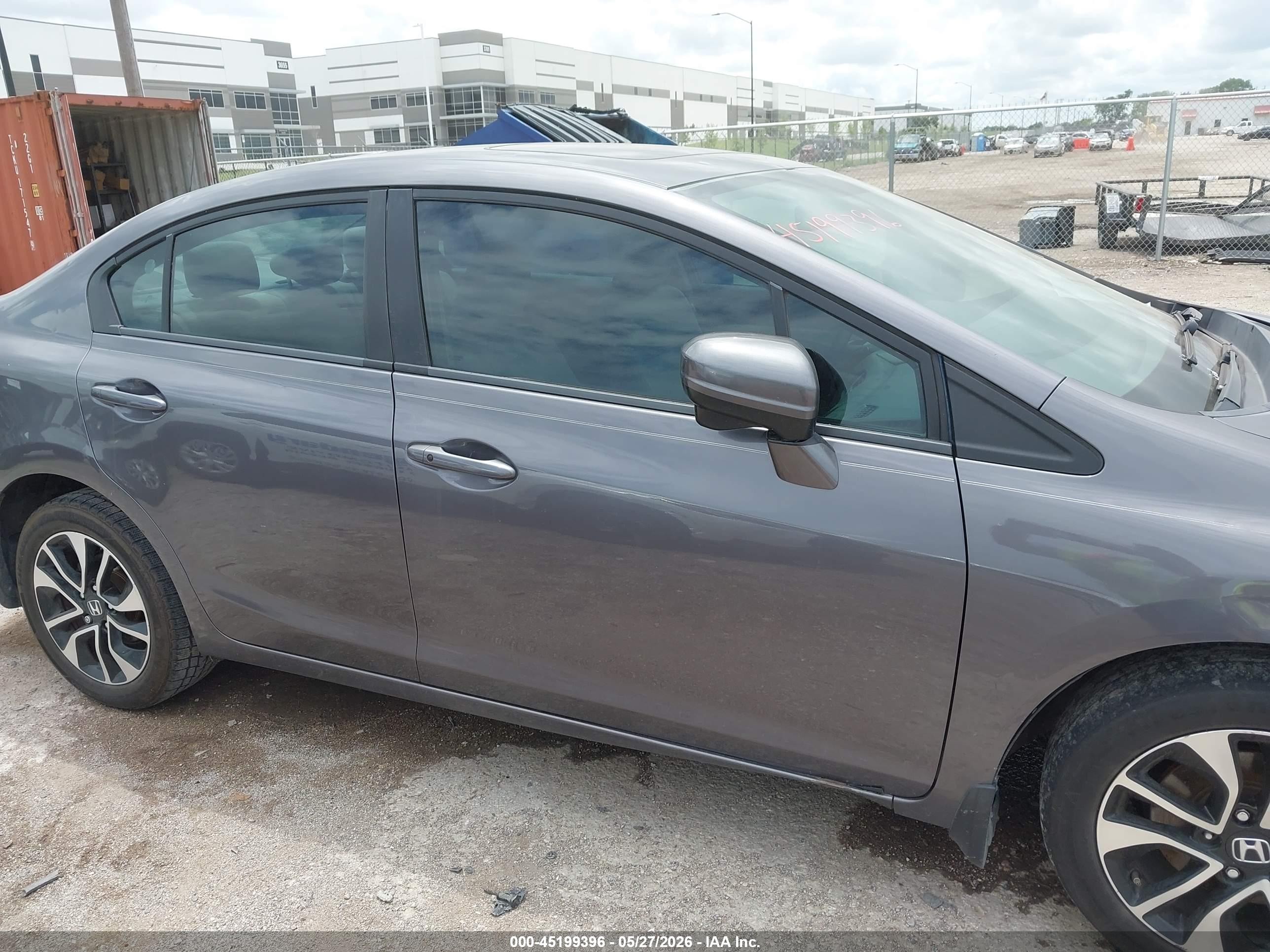 2015 Honda Civic Ex Gray vin: 19XFB2F88FE037584
