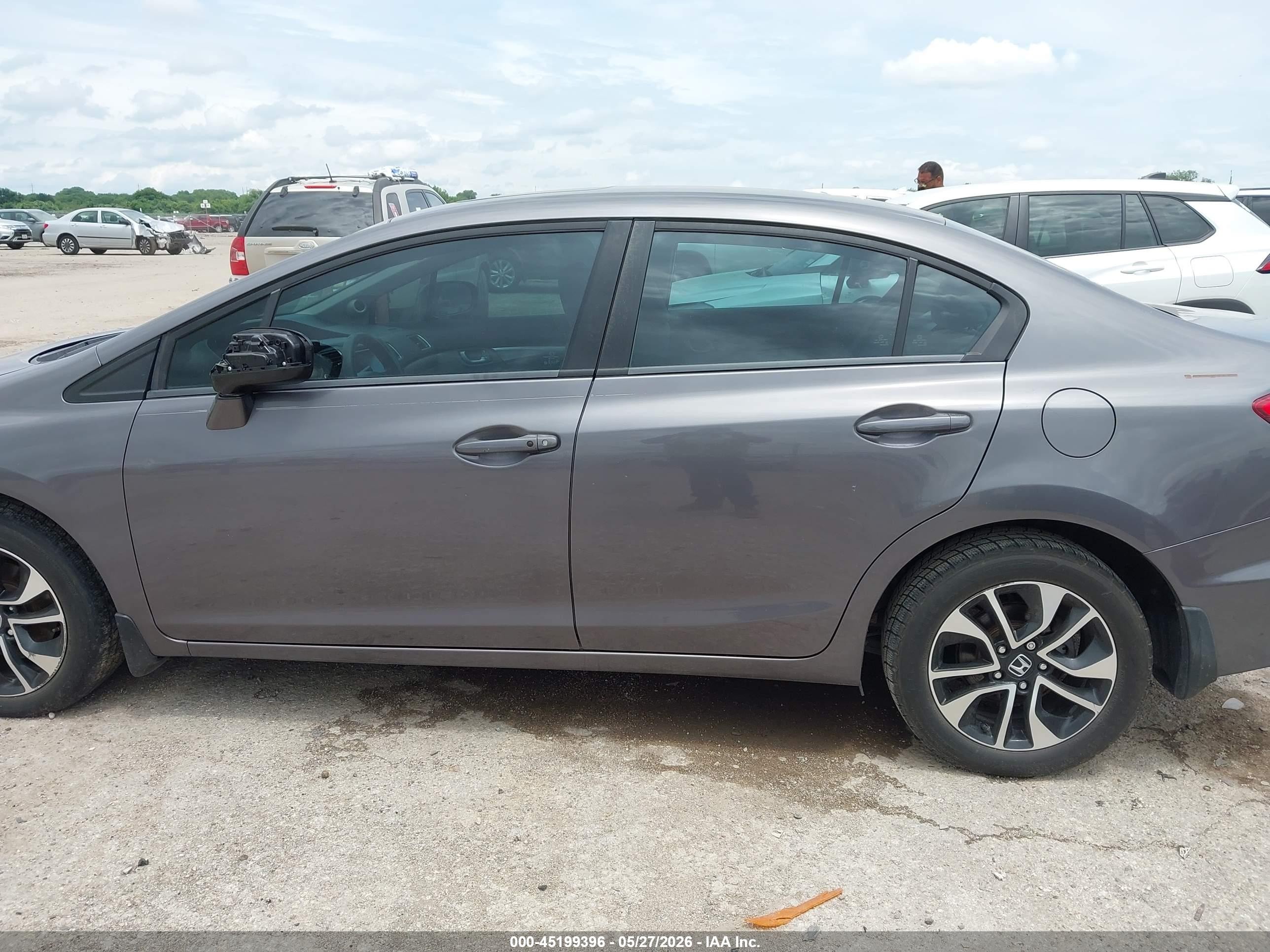 2015 Honda Civic Ex Gray vin: 19XFB2F88FE037584