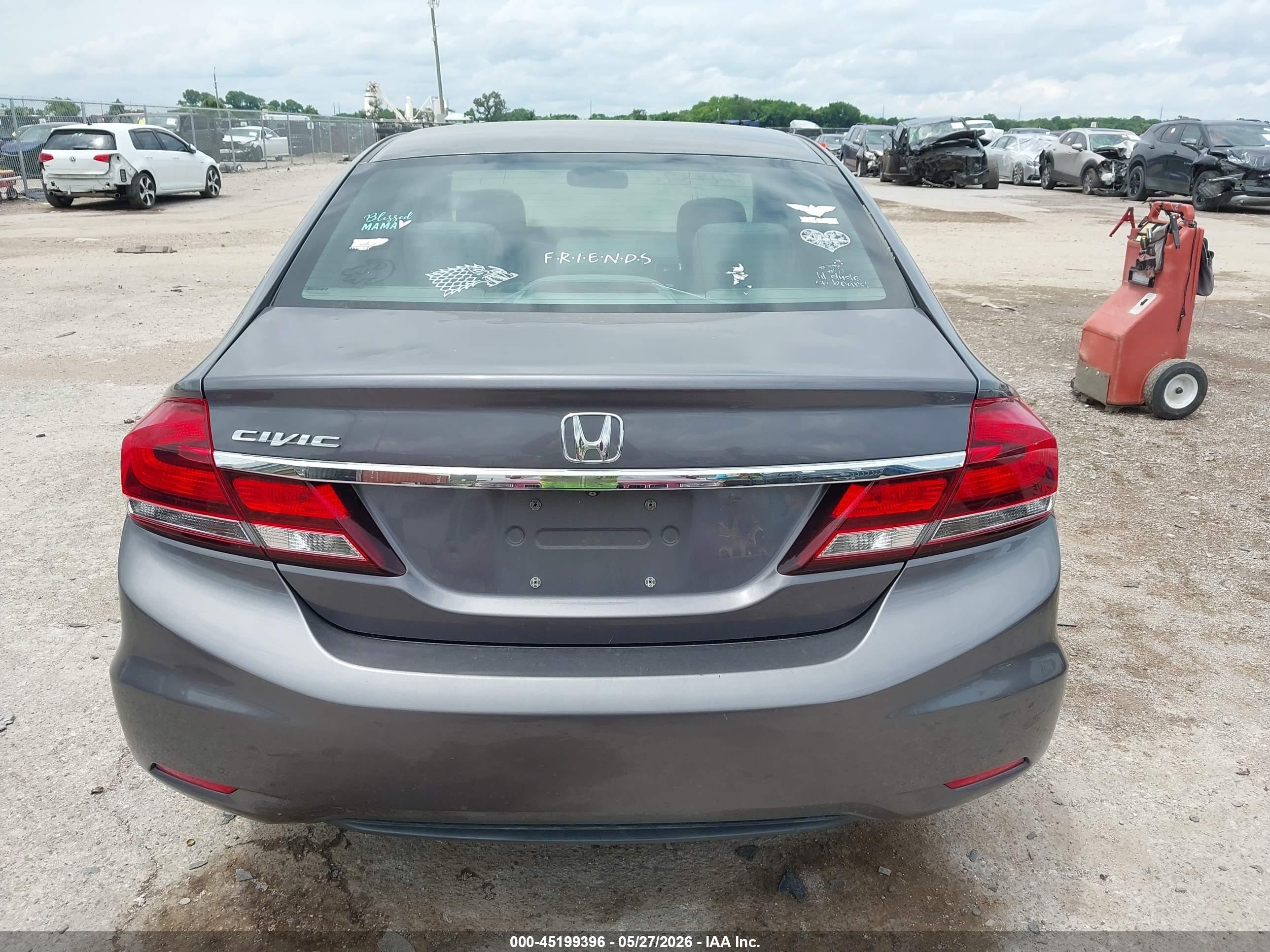 2015 Honda Civic Ex Gray vin: 19XFB2F88FE037584