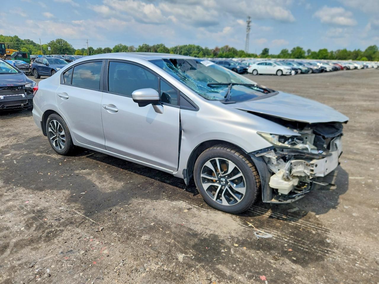 2015 Honda Civic Ex Серебряный vin: 19XFB2F88FE040730