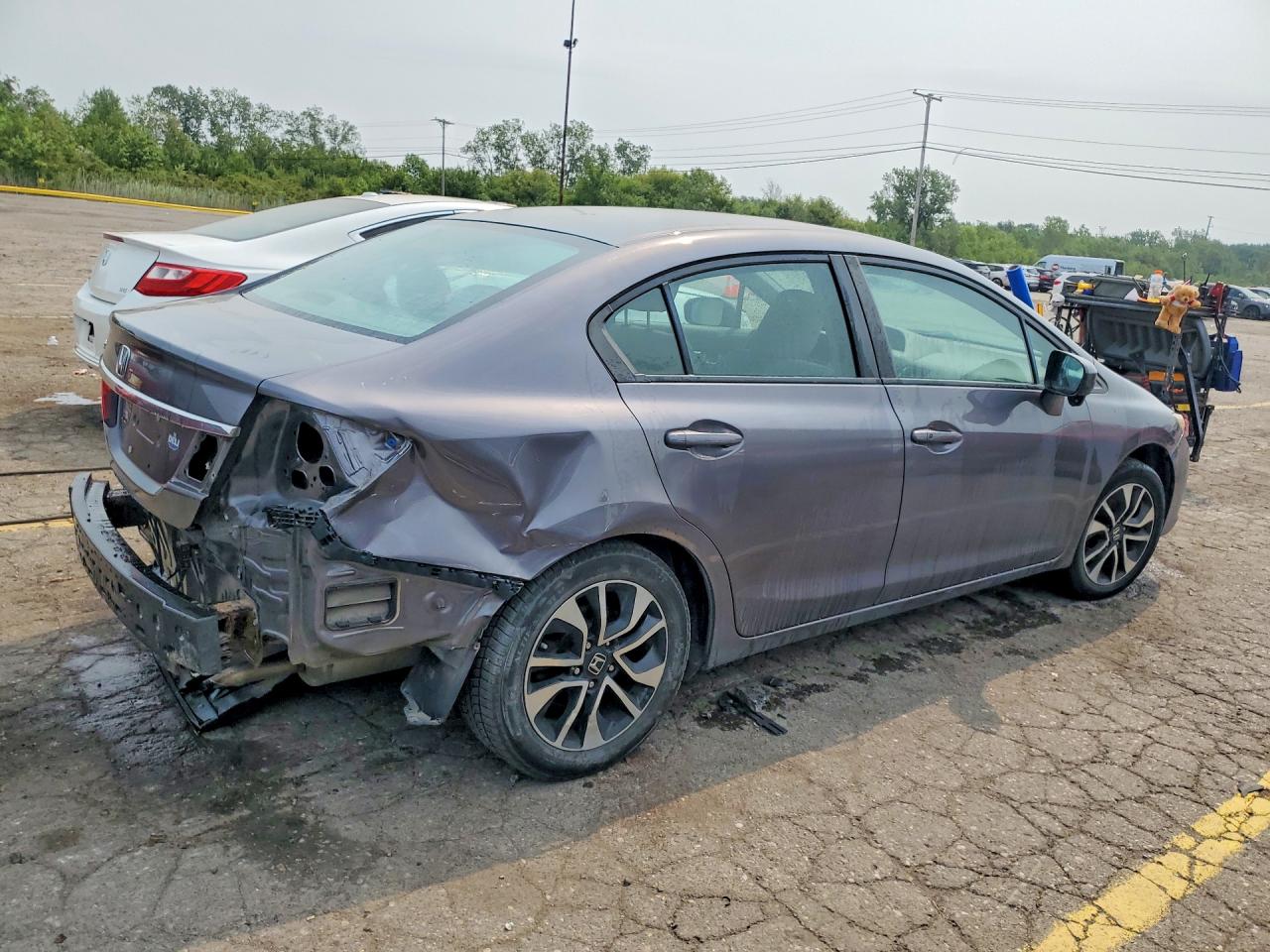 2015 Honda Civic Ex Серый vin: 19XFB2F88FE045099