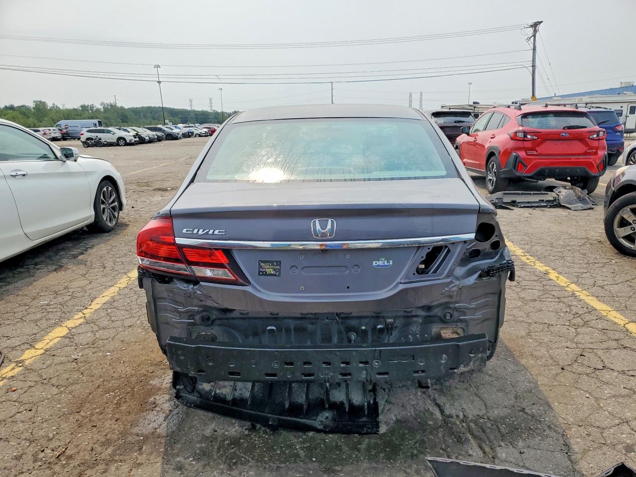 2015 Honda Civic Ex Серый vin: 19XFB2F88FE045099