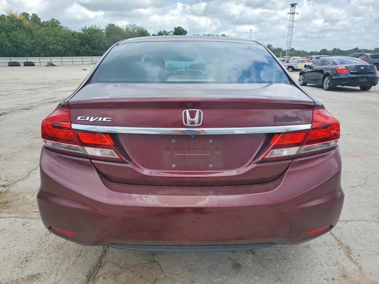 2015 Honda Civic Темно-бордовый vin: 19XFB2F88FE069581