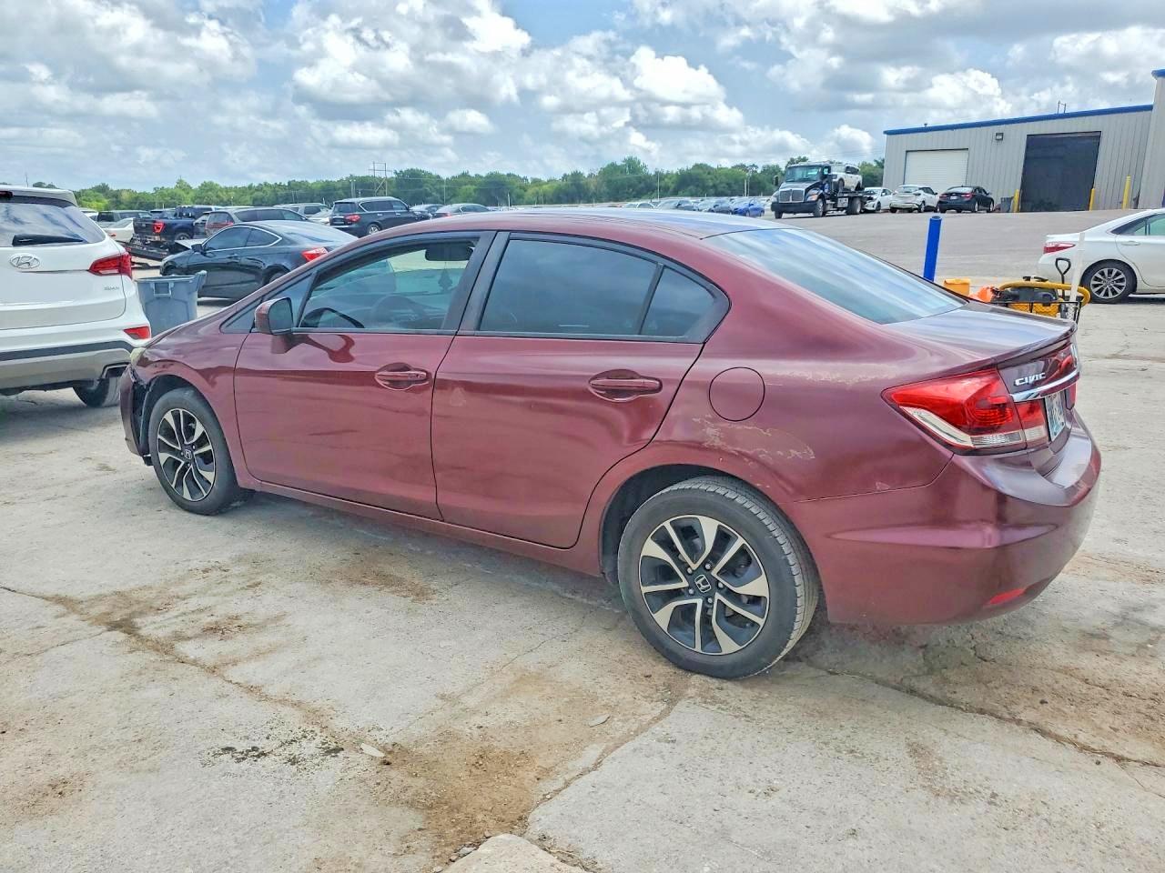2015 Honda Civic Темно-бордовый vin: 19XFB2F88FE069581