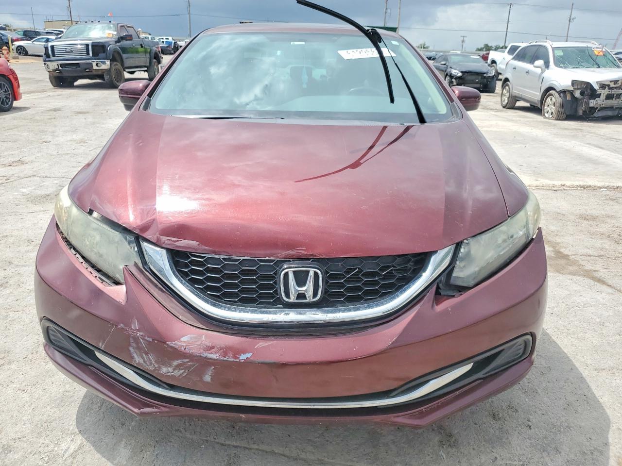 2015 Honda Civic Темно-бордовый vin: 19XFB2F88FE069581