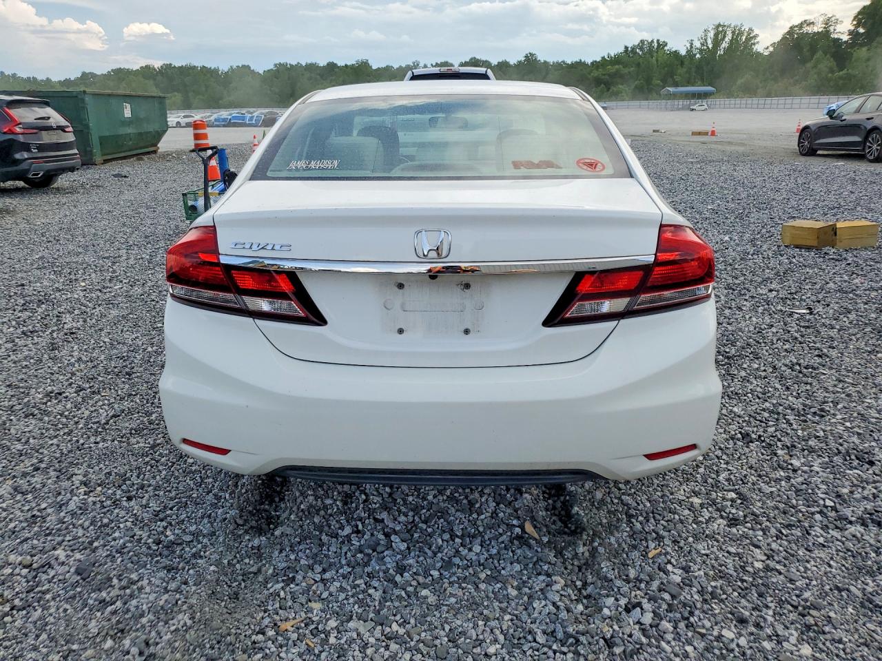 2015 Honda Civic Ex White vin: 19XFB2F88FE073937