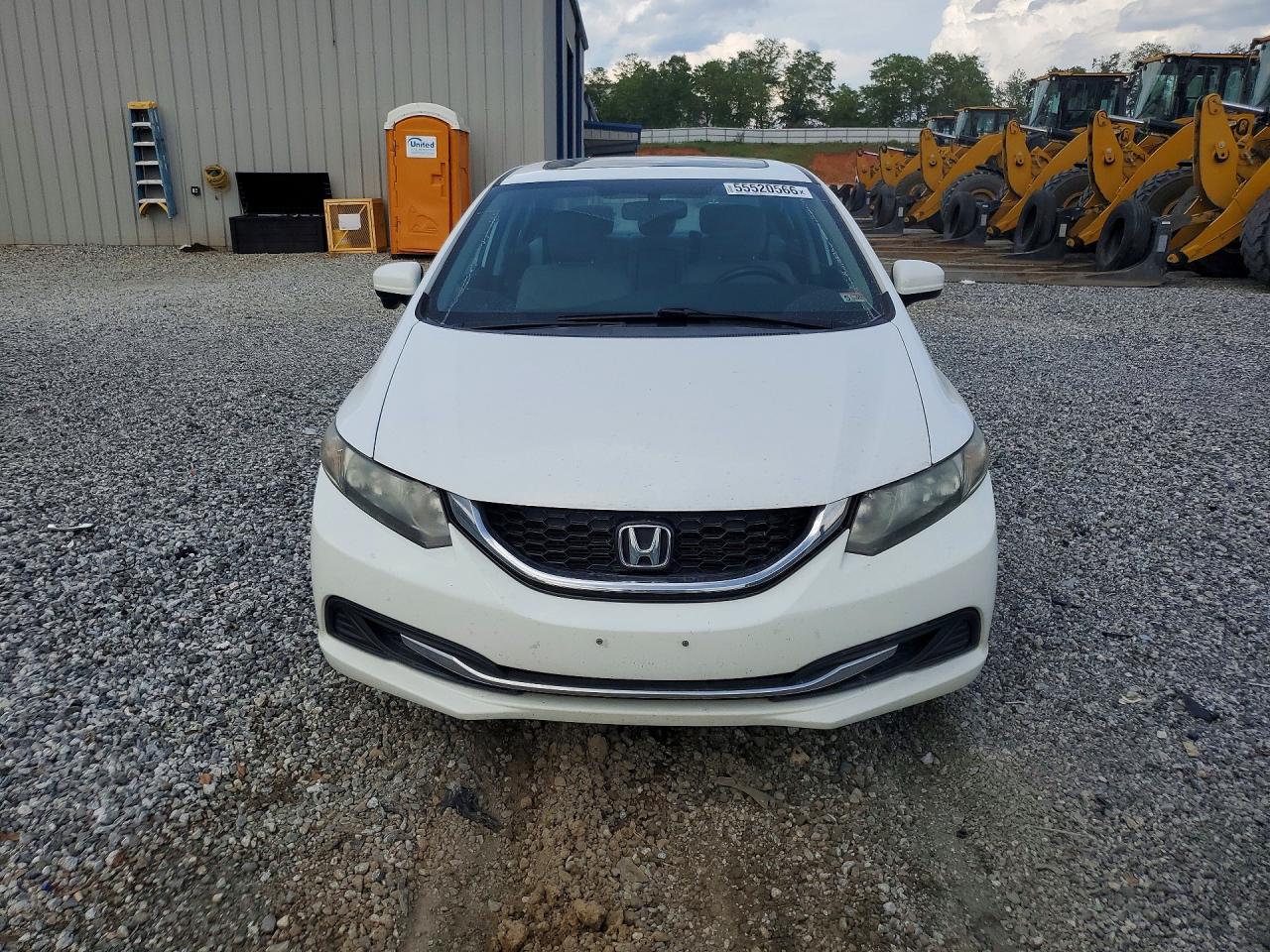 2015 Honda Civic Ex White vin: 19XFB2F88FE073937