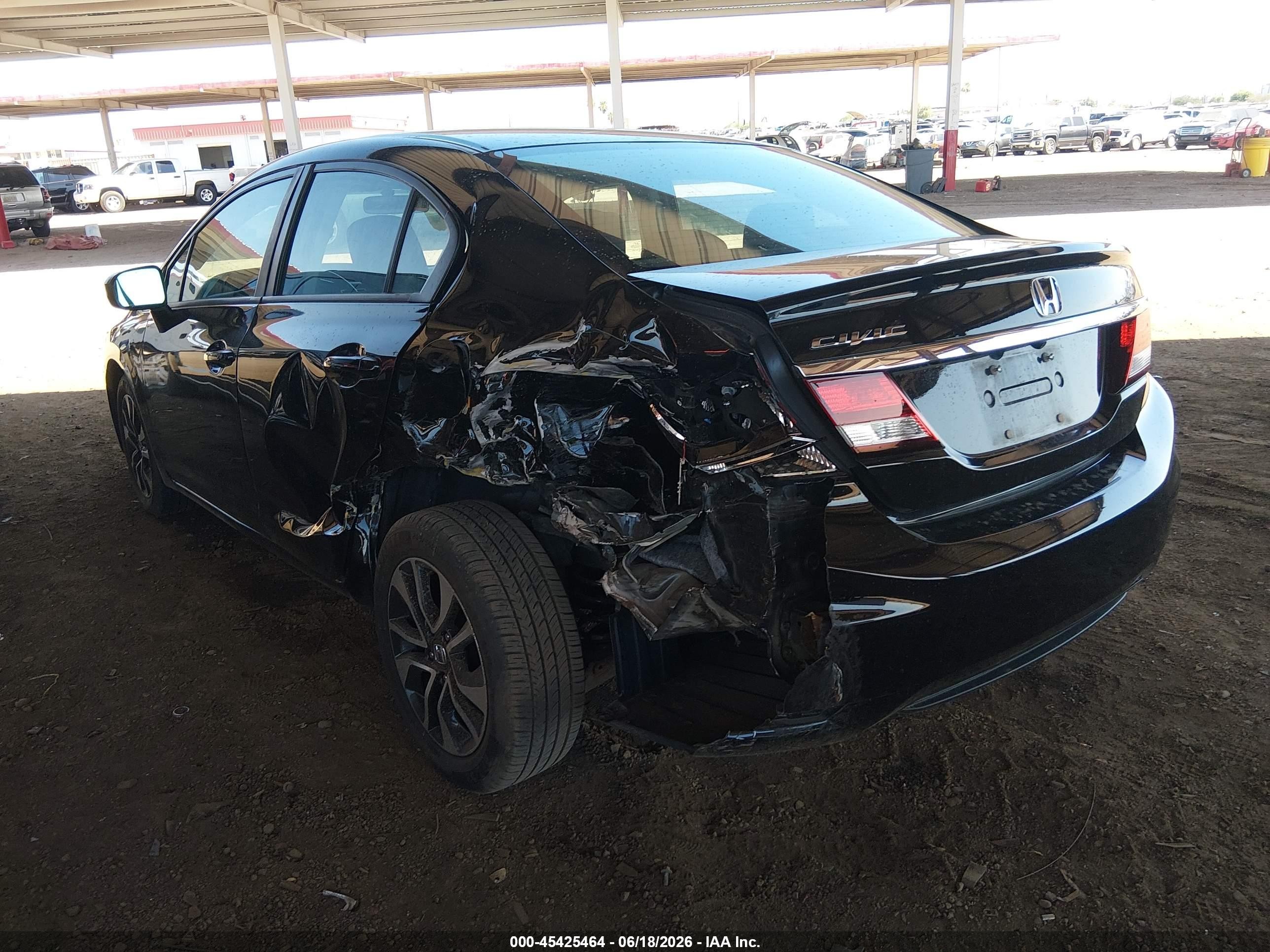 2015 Honda Civic Ex Black vin: 19XFB2F88FE117435