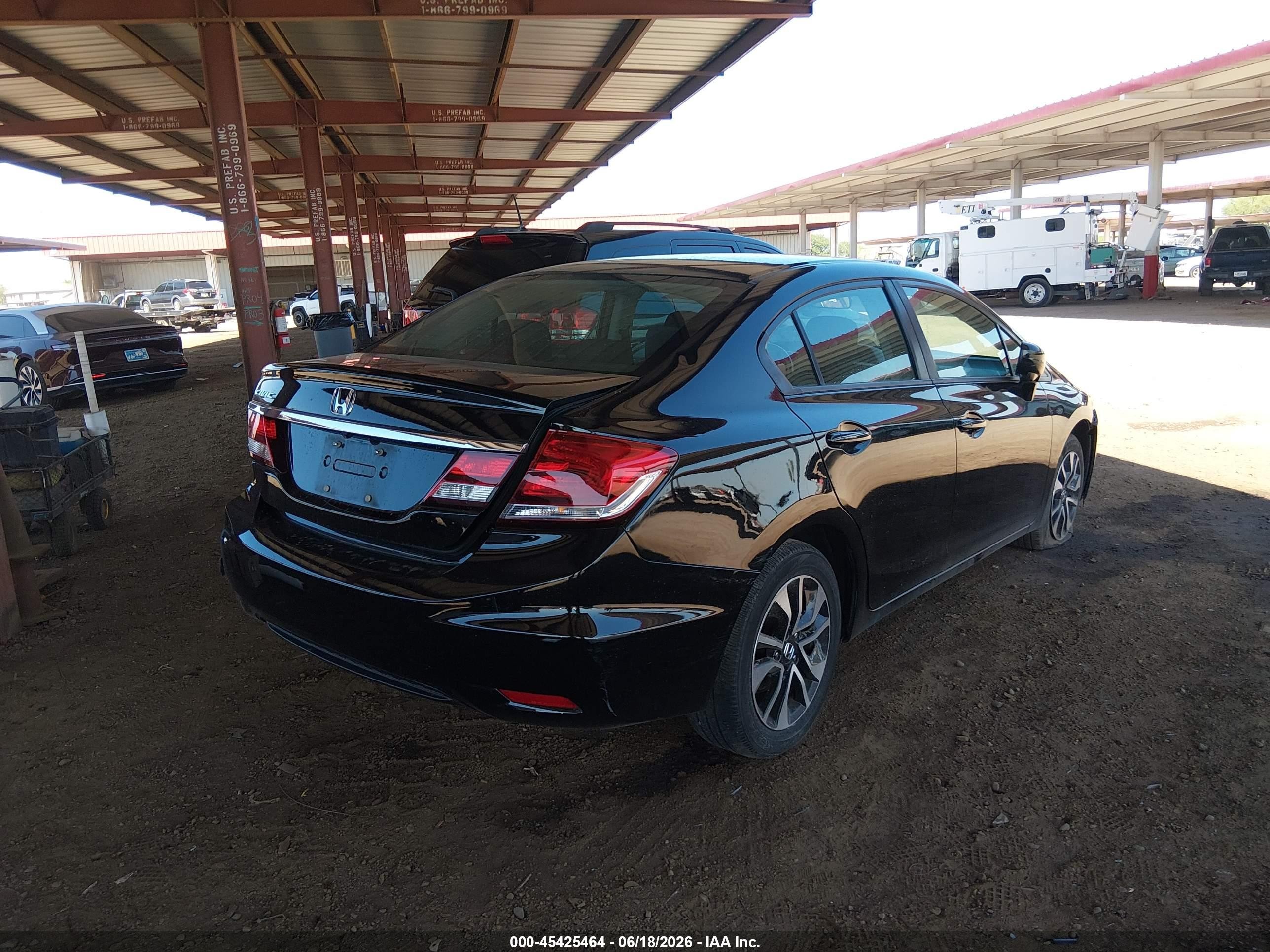 2015 Honda Civic Ex Black vin: 19XFB2F88FE117435