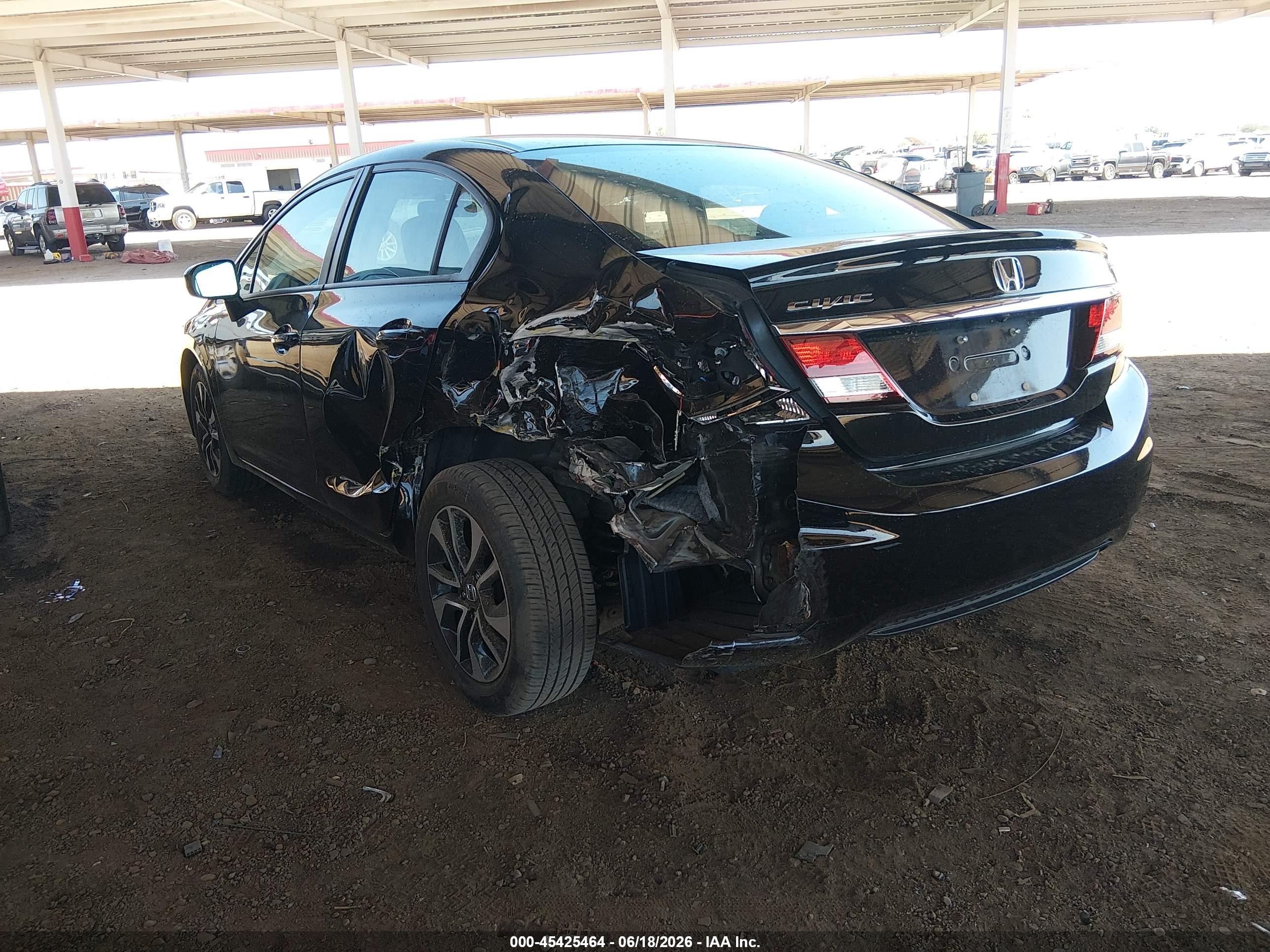 2015 Honda Civic Ex Black vin: 19XFB2F88FE117435