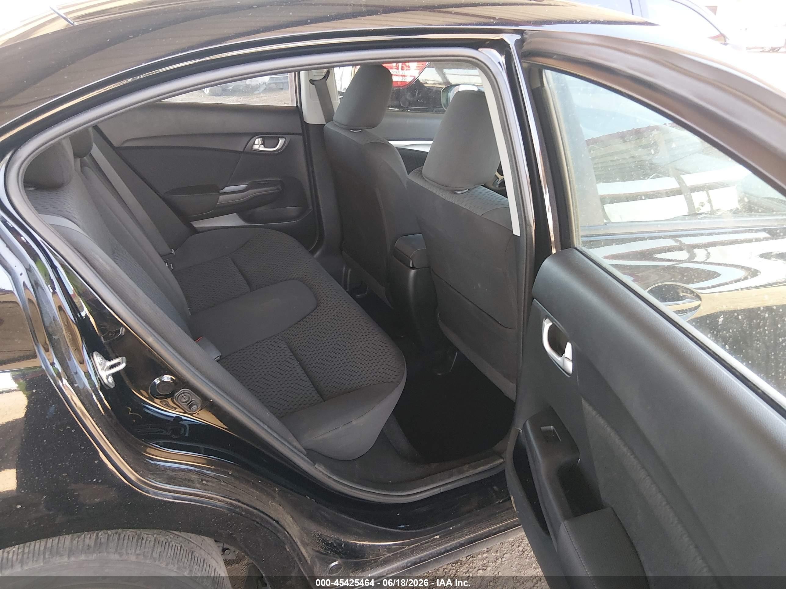 2015 Honda Civic Ex Black vin: 19XFB2F88FE117435