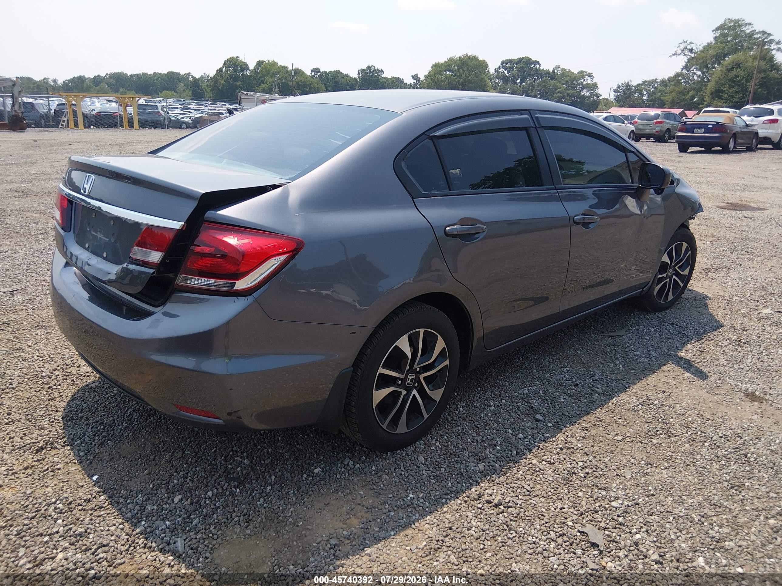 2015 Honda Civic Ex Gray vin: 19XFB2F88FE206714