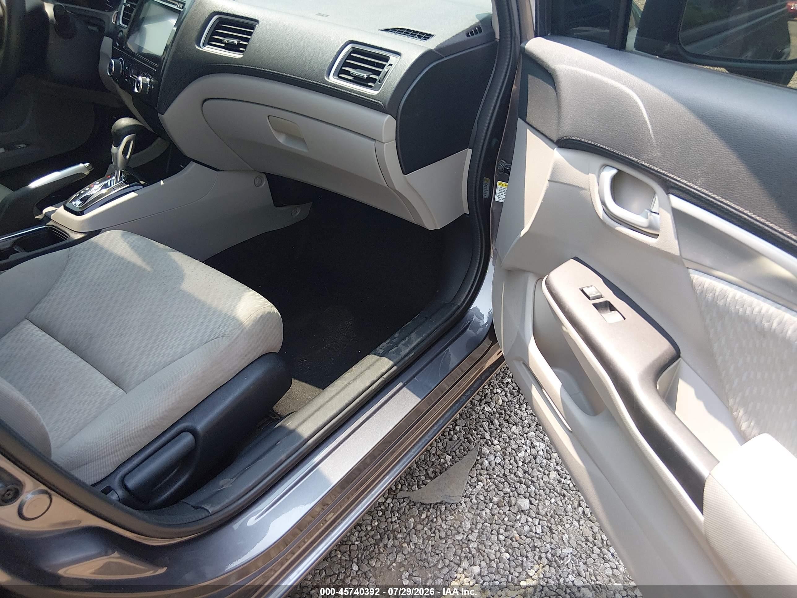 2015 Honda Civic Ex Gray vin: 19XFB2F88FE206714